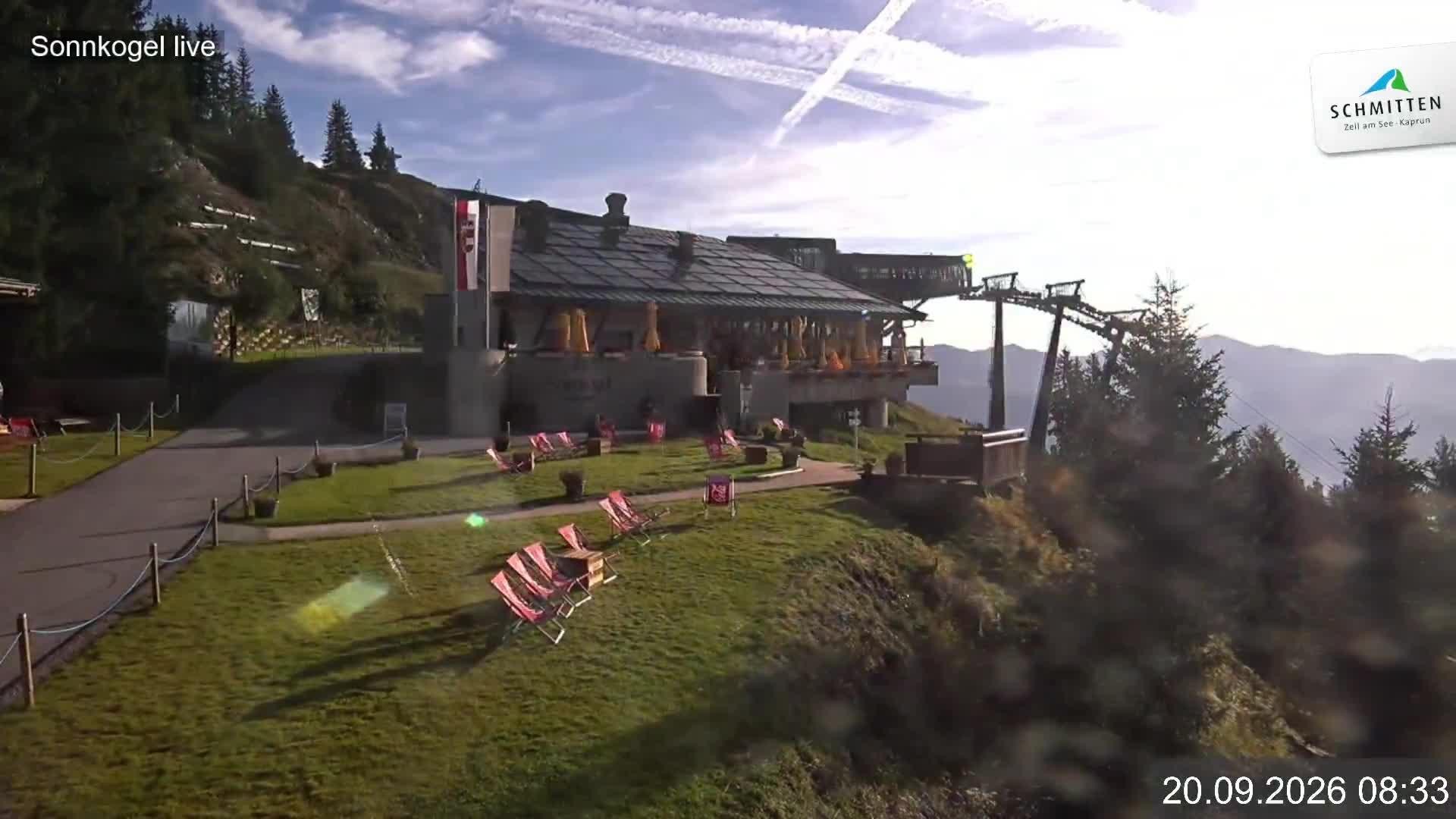 Archiv Foto Webcam Schmitten: Restaurant und Spielplatz Sonnkogel