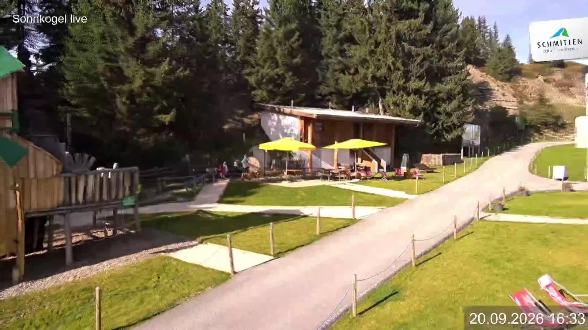 Archiv Foto Webcam Schmitten: Restaurant und Spielplatz Sonnkogel