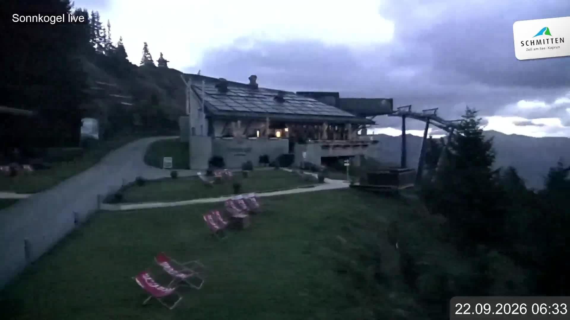 Archiv Foto Webcam Schmitten: Restaurant und Spielplatz Sonnkogel