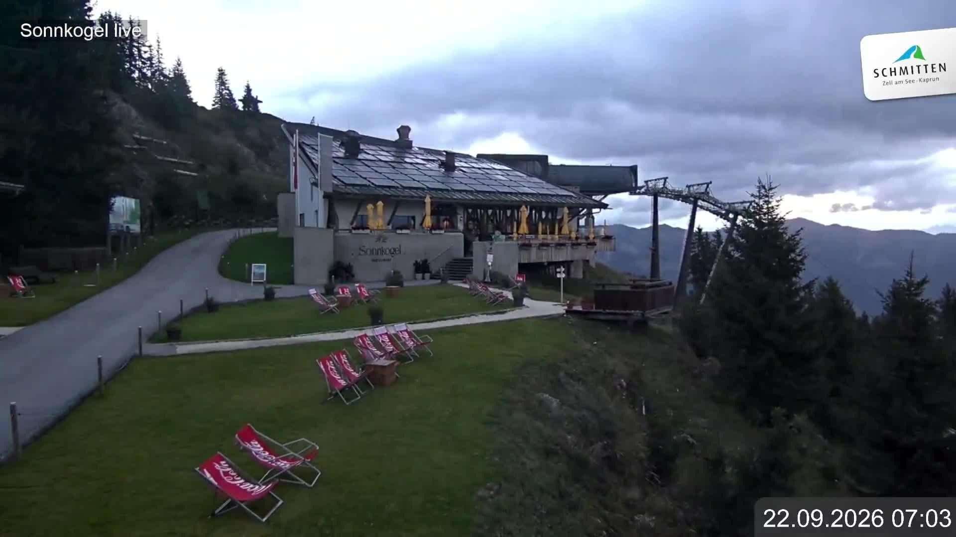 Archiv Foto Webcam Schmitten: Restaurant und Spielplatz Sonnkogel