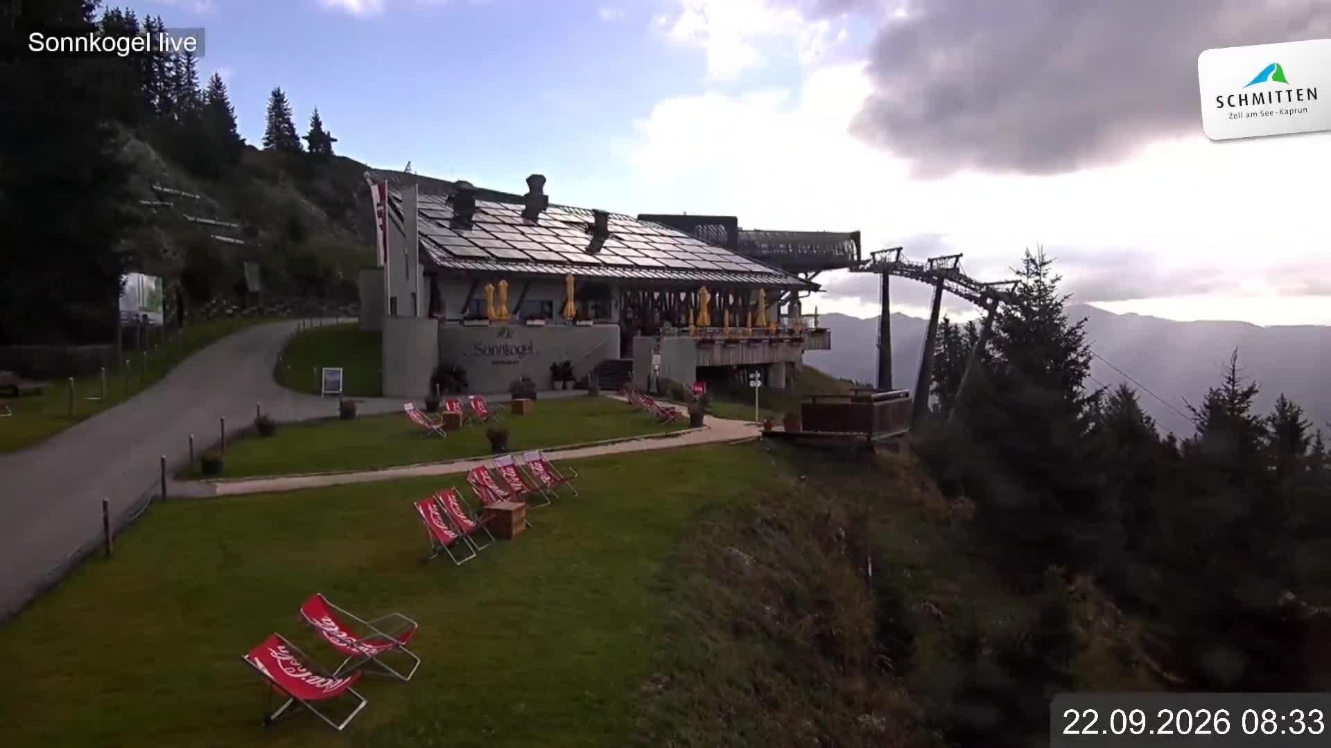 Archiv Foto Webcam Schmitten: Restaurant und Spielplatz Sonnkogel