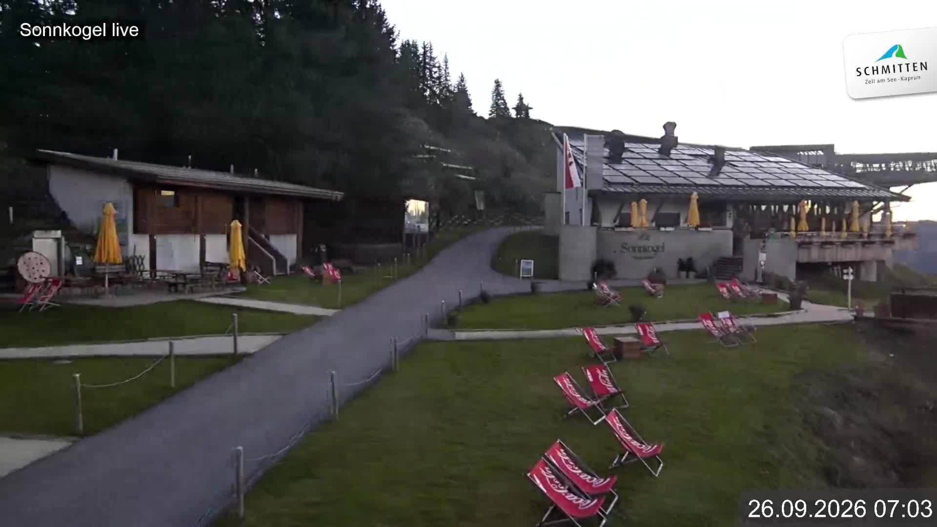 Archiv Foto Webcam Schmitten: Restaurant und Spielplatz Sonnkogel