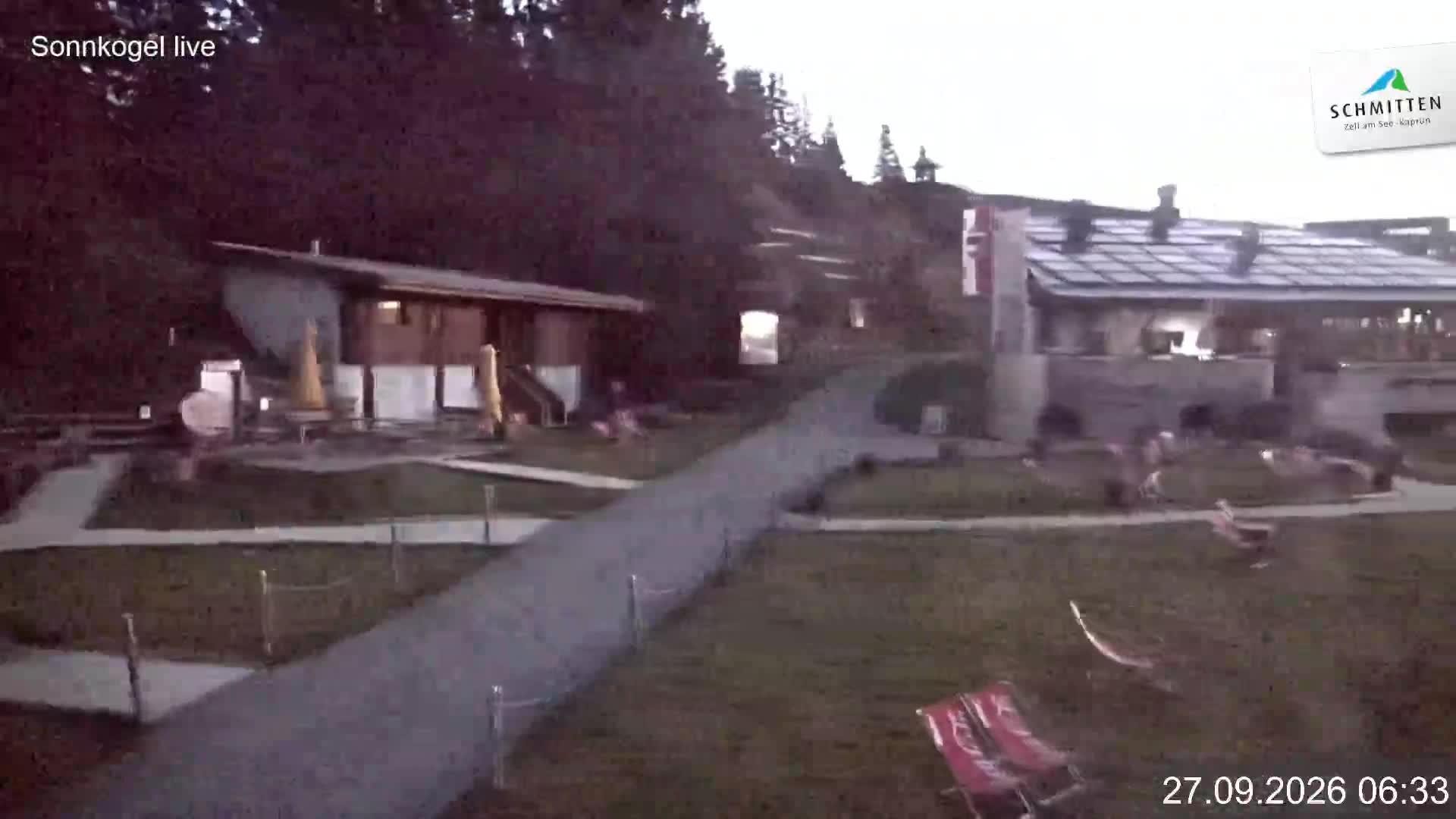 Archiv Foto Webcam Schmitten: Restaurant und Spielplatz Sonnkogel