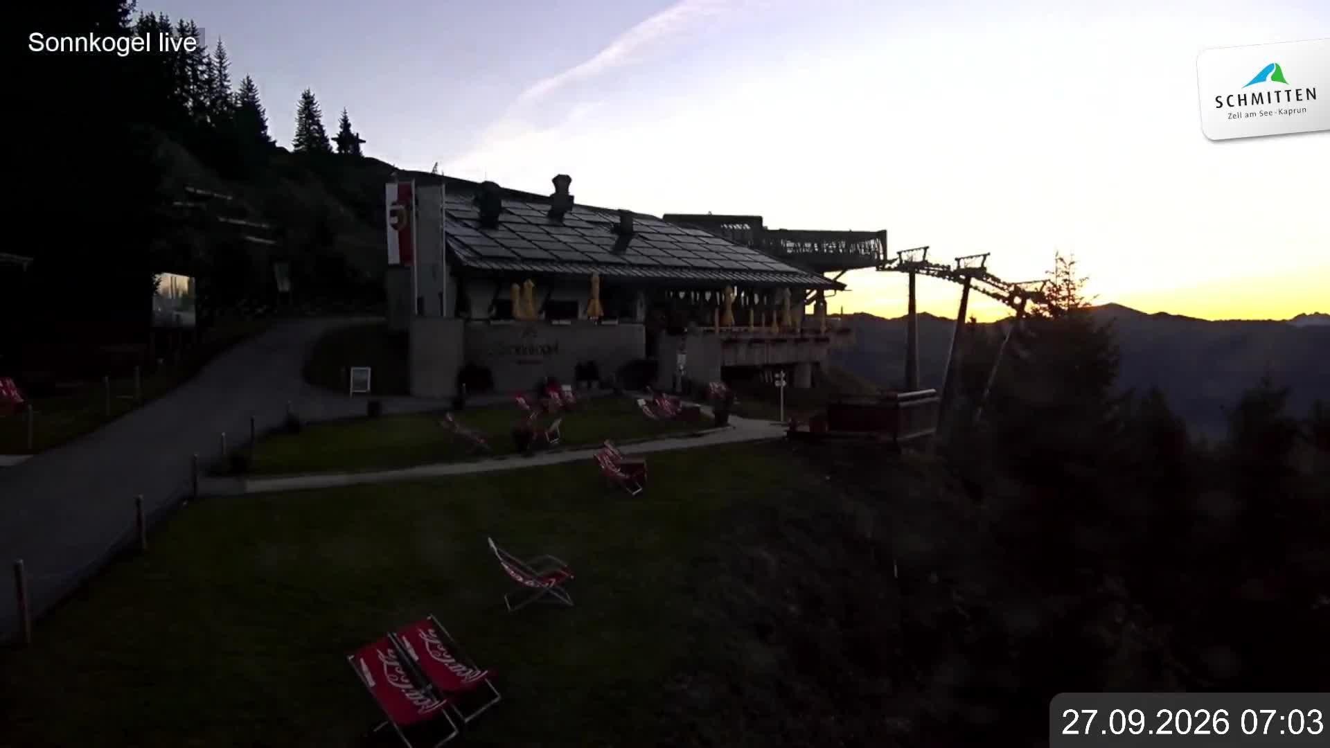 Archiv Foto Webcam Schmitten: Restaurant und Spielplatz Sonnkogel