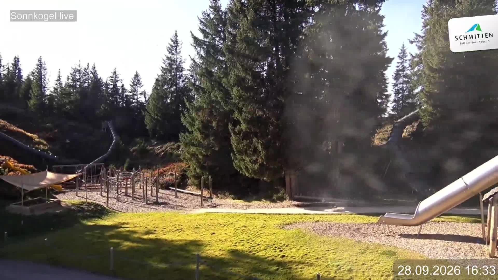 Archiv Foto Webcam Schmitten: Restaurant und Spielplatz Sonnkogel