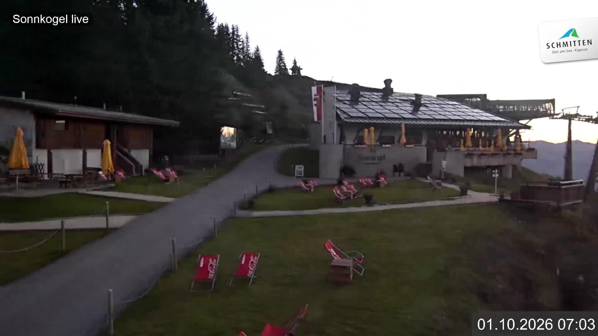 Archiv Foto Webcam Schmitten: Restaurant und Spielplatz Sonnkogel