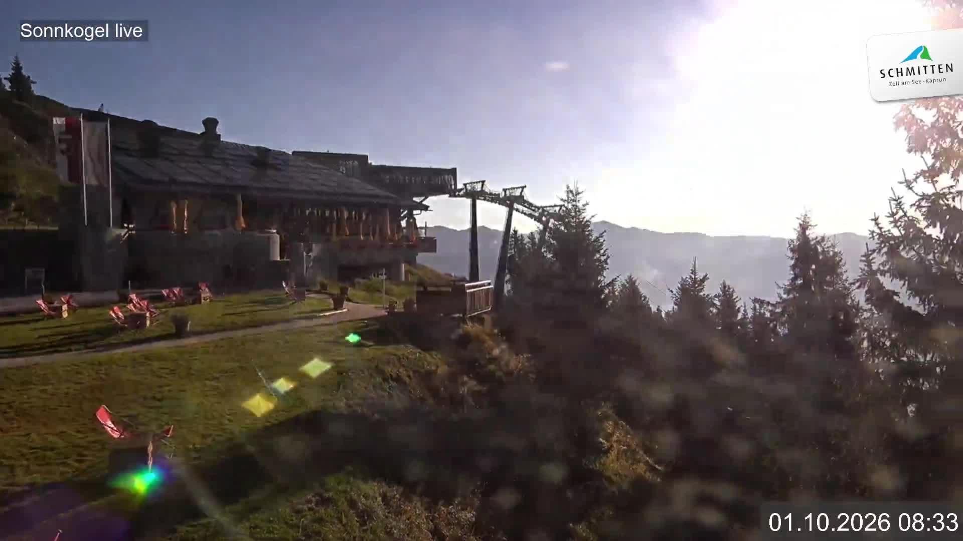 Archiv Foto Webcam Schmitten: Restaurant und Spielplatz Sonnkogel