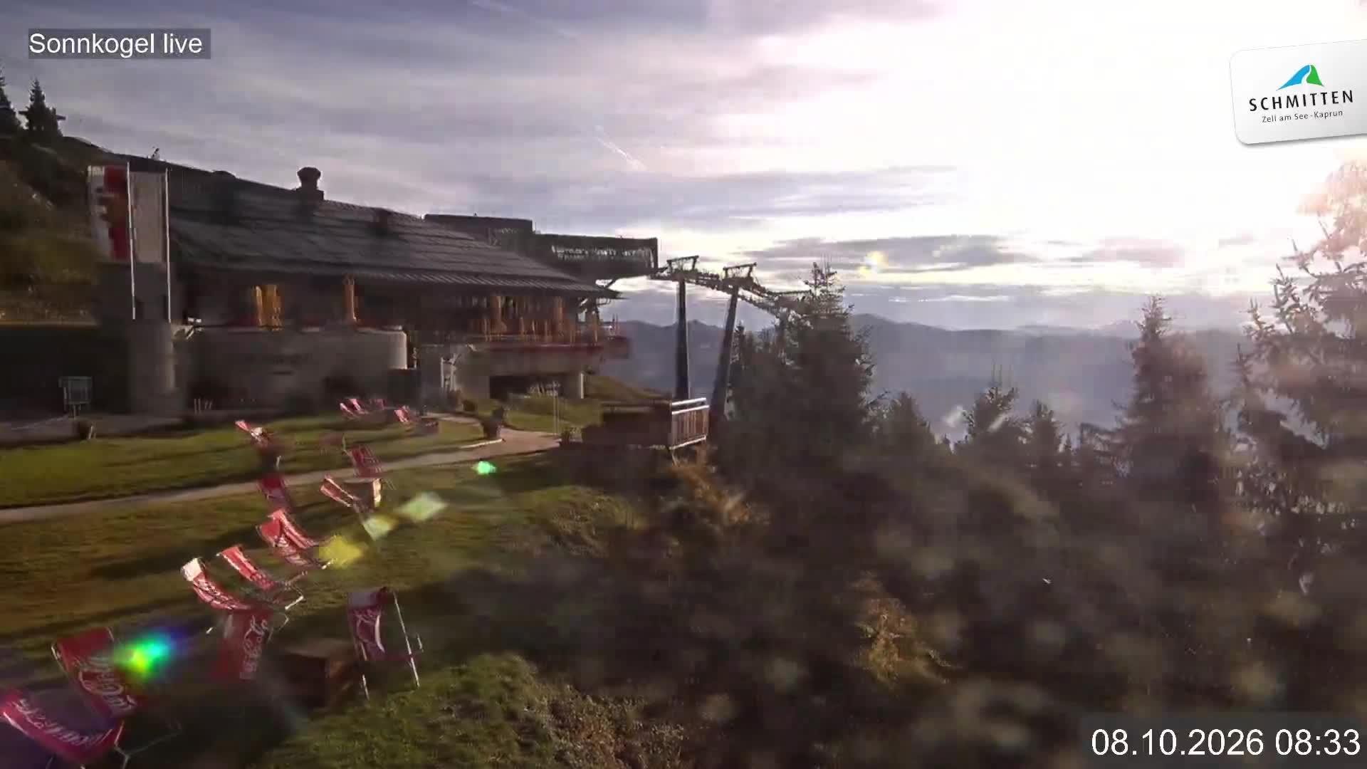 Archiv Foto Webcam Schmitten: Restaurant und Spielplatz Sonnkogel