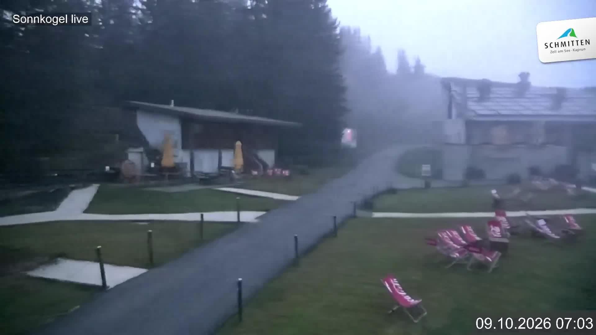 Archiv Foto Webcam Schmitten: Restaurant und Spielplatz Sonnkogel