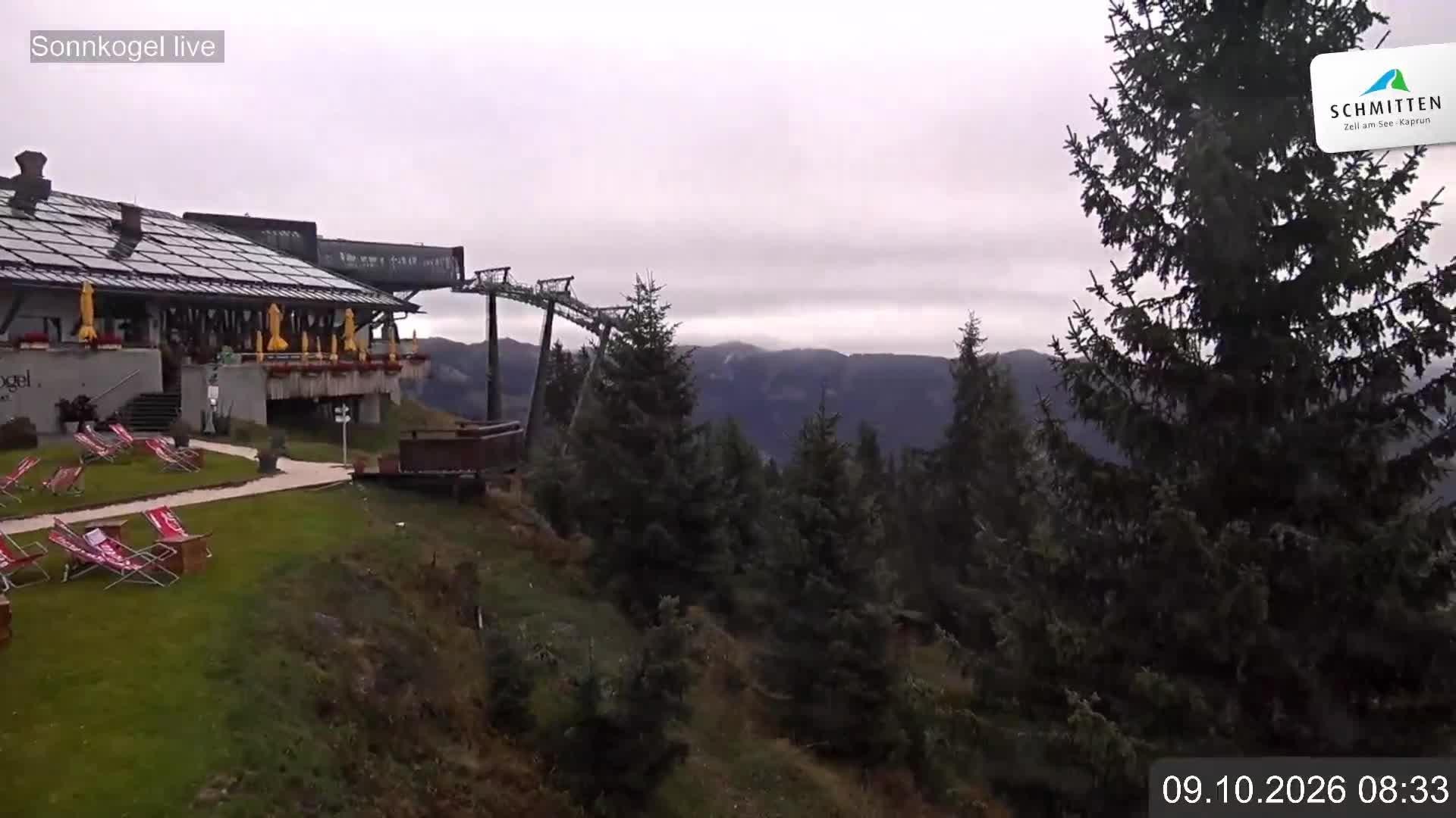 Archiv Foto Webcam Schmitten: Restaurant und Spielplatz Sonnkogel