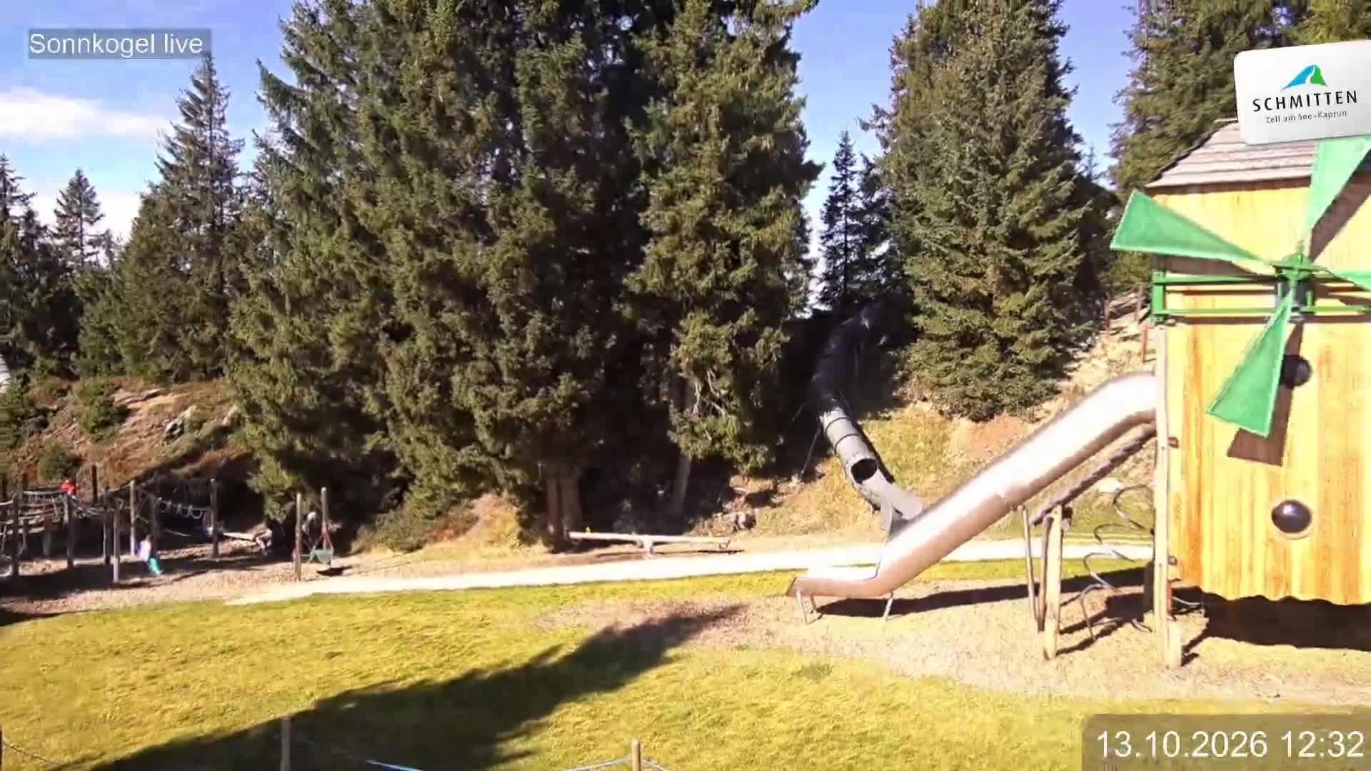 Archiv Foto Webcam Schmitten: Restaurant und Spielplatz Sonnkogel
