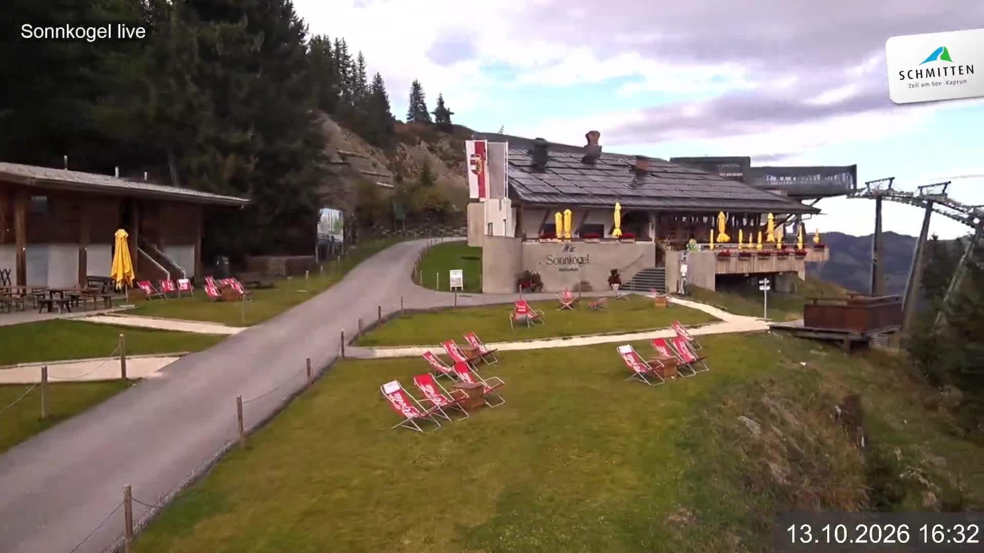 Archiv Foto Webcam Schmitten: Restaurant und Spielplatz Sonnkogel