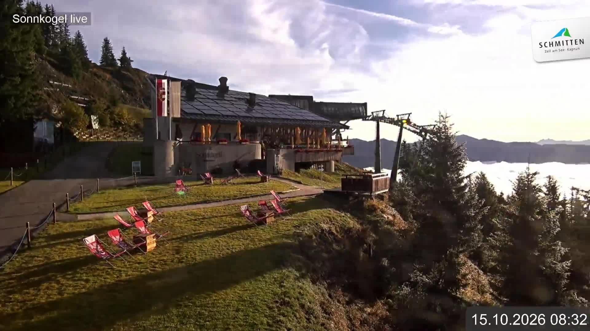 Archiv Foto Webcam Schmitten: Restaurant und Spielplatz Sonnkogel