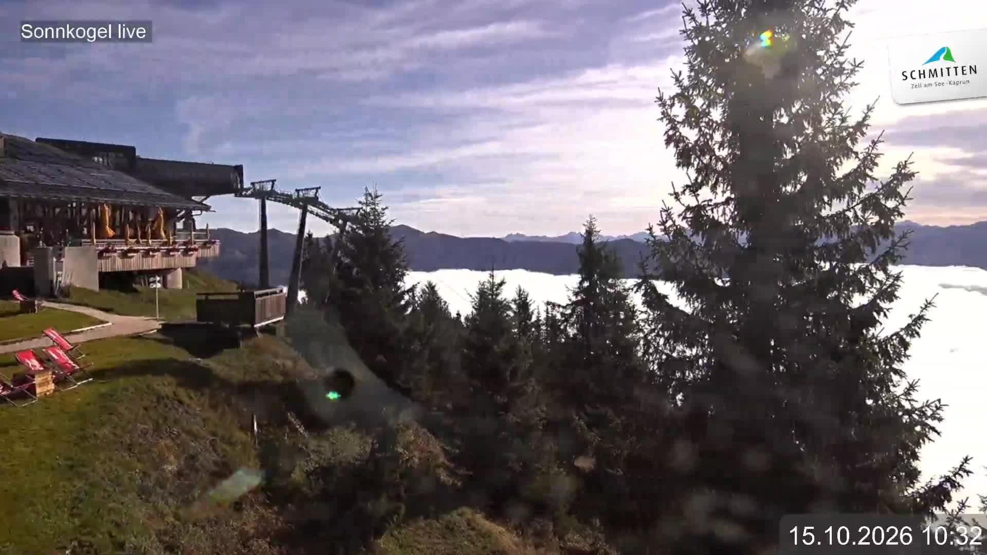 Archiv Foto Webcam Schmitten: Restaurant und Spielplatz Sonnkogel