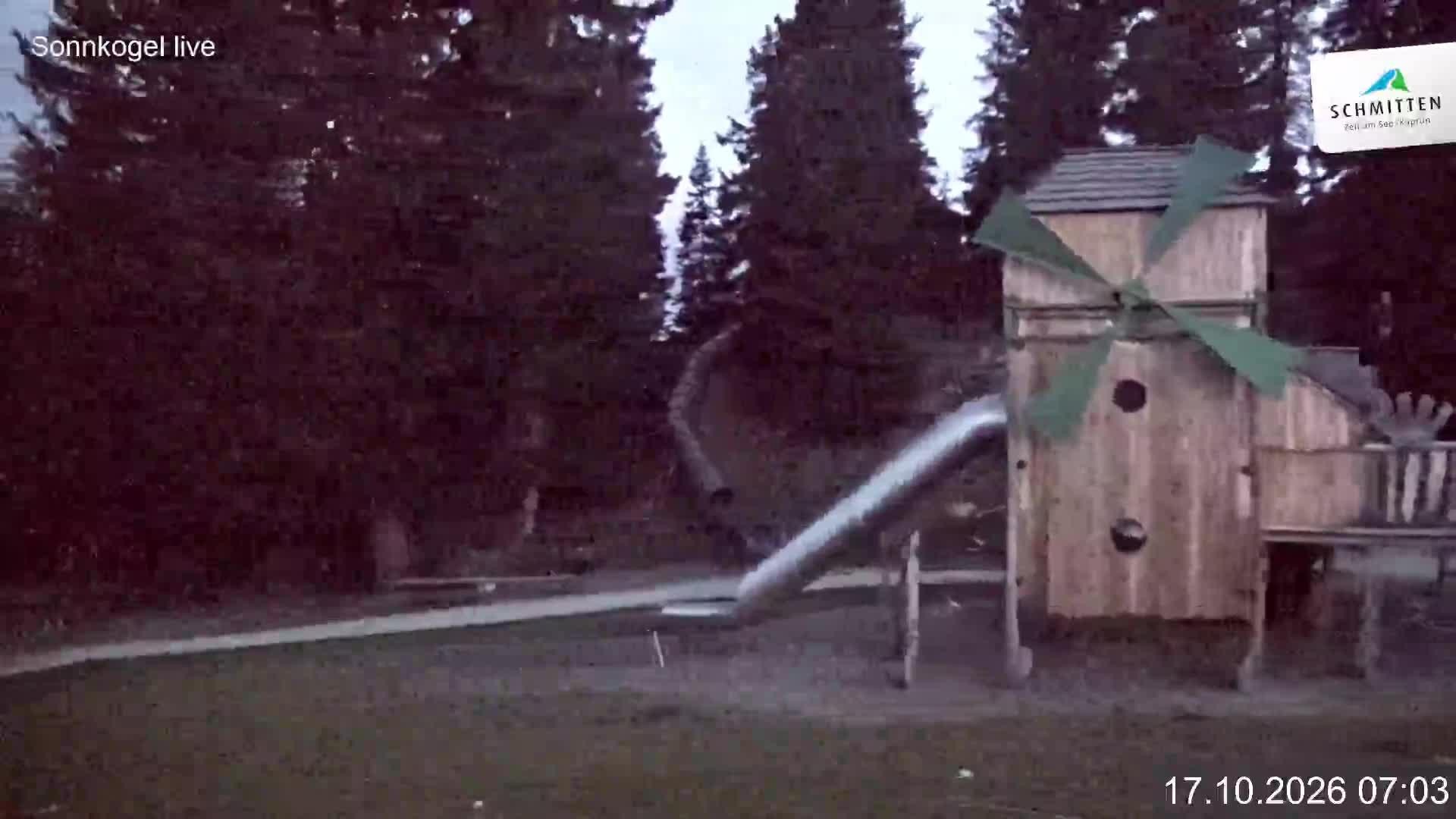 Archiv Foto Webcam Schmitten: Restaurant und Spielplatz Sonnkogel