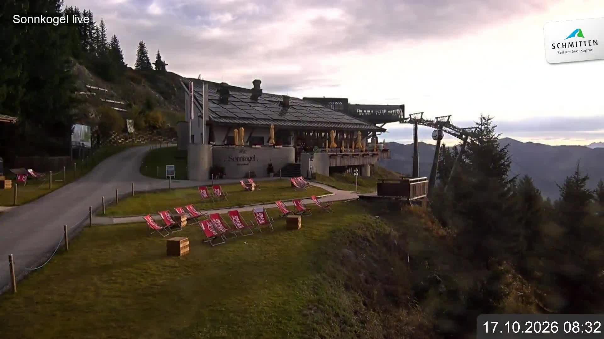 Archiv Foto Webcam Schmitten: Restaurant und Spielplatz Sonnkogel