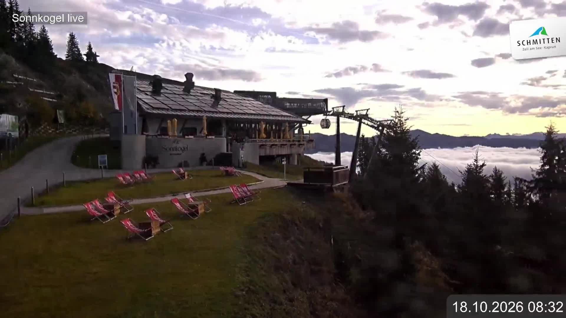 Archiv Foto Webcam Schmitten: Restaurant und Spielplatz Sonnkogel