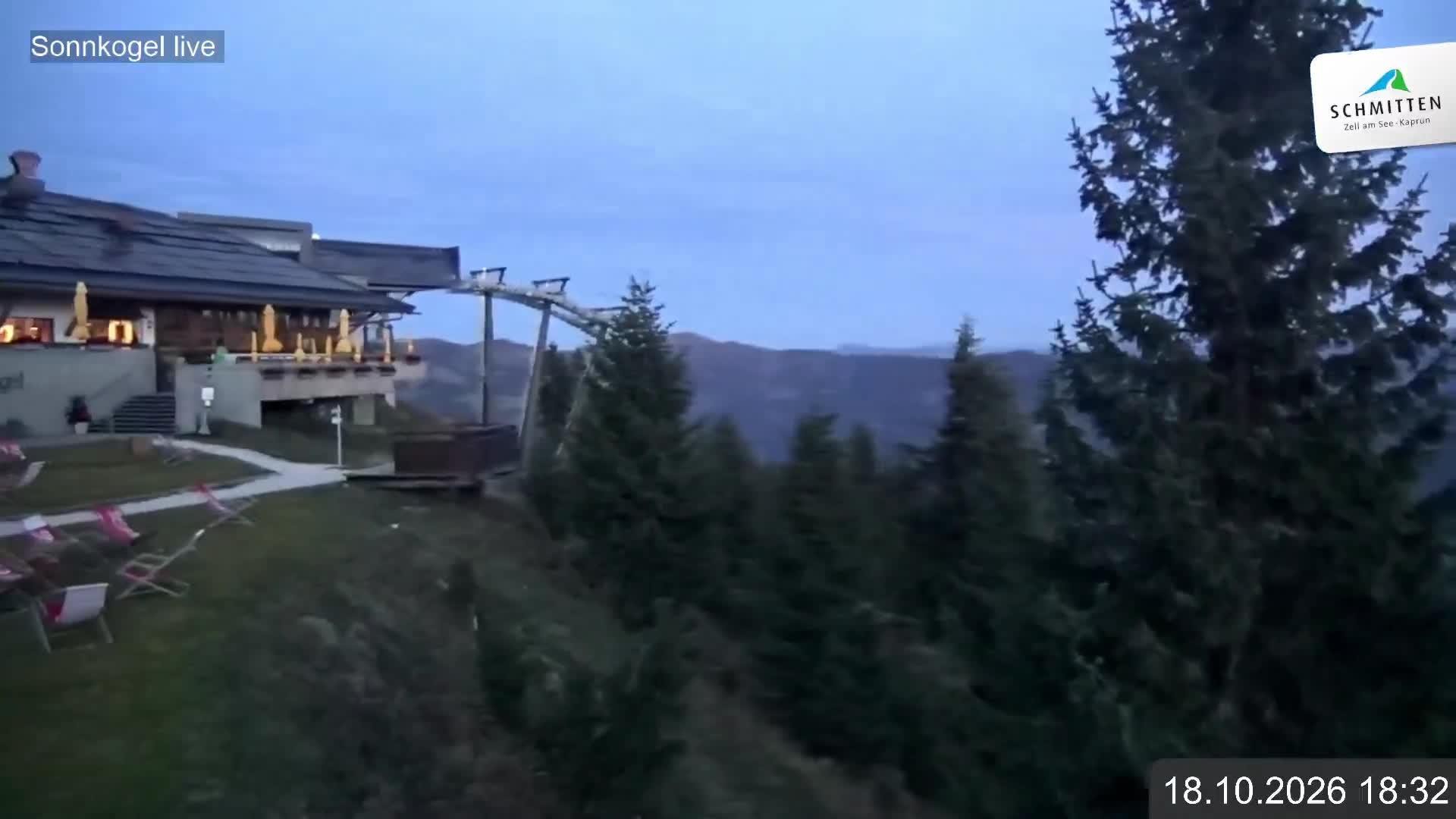 Archiv Foto Webcam Schmitten: Restaurant und Spielplatz Sonnkogel