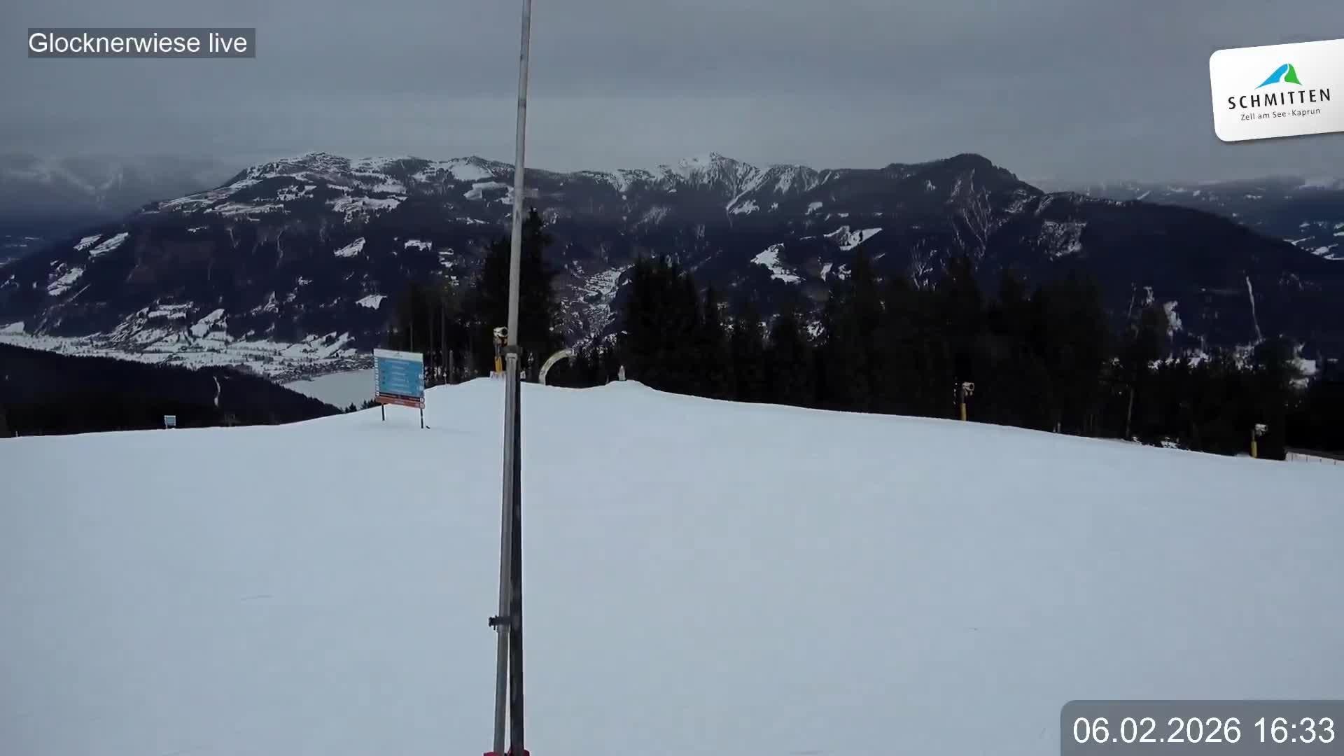 Archiv Foto Webcam Schmittenhöhe: Blick auf die Glocknerwiese
