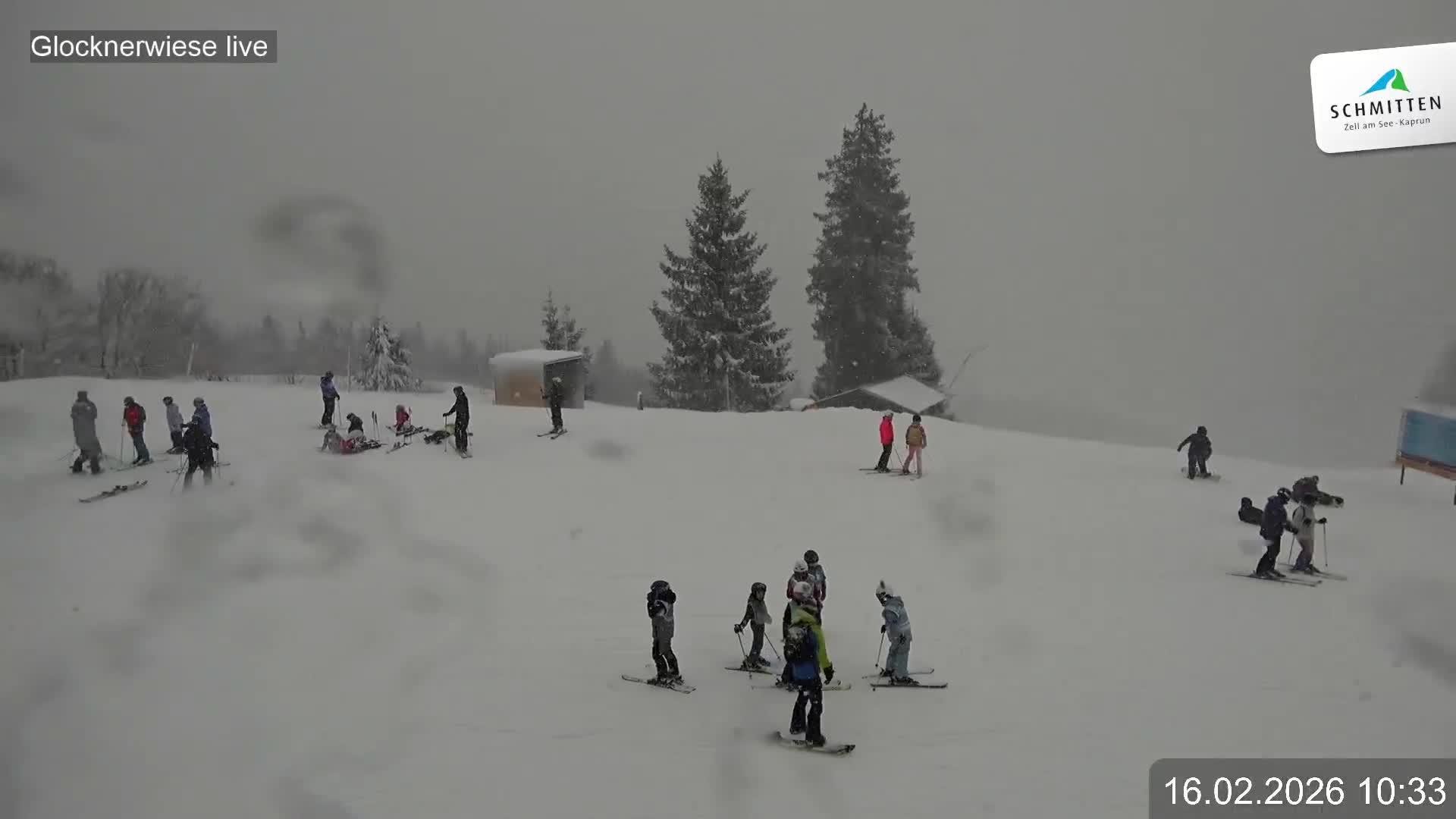 Archiv Foto Webcam Schmittenhöhe: Blick auf die Glocknerwiese
