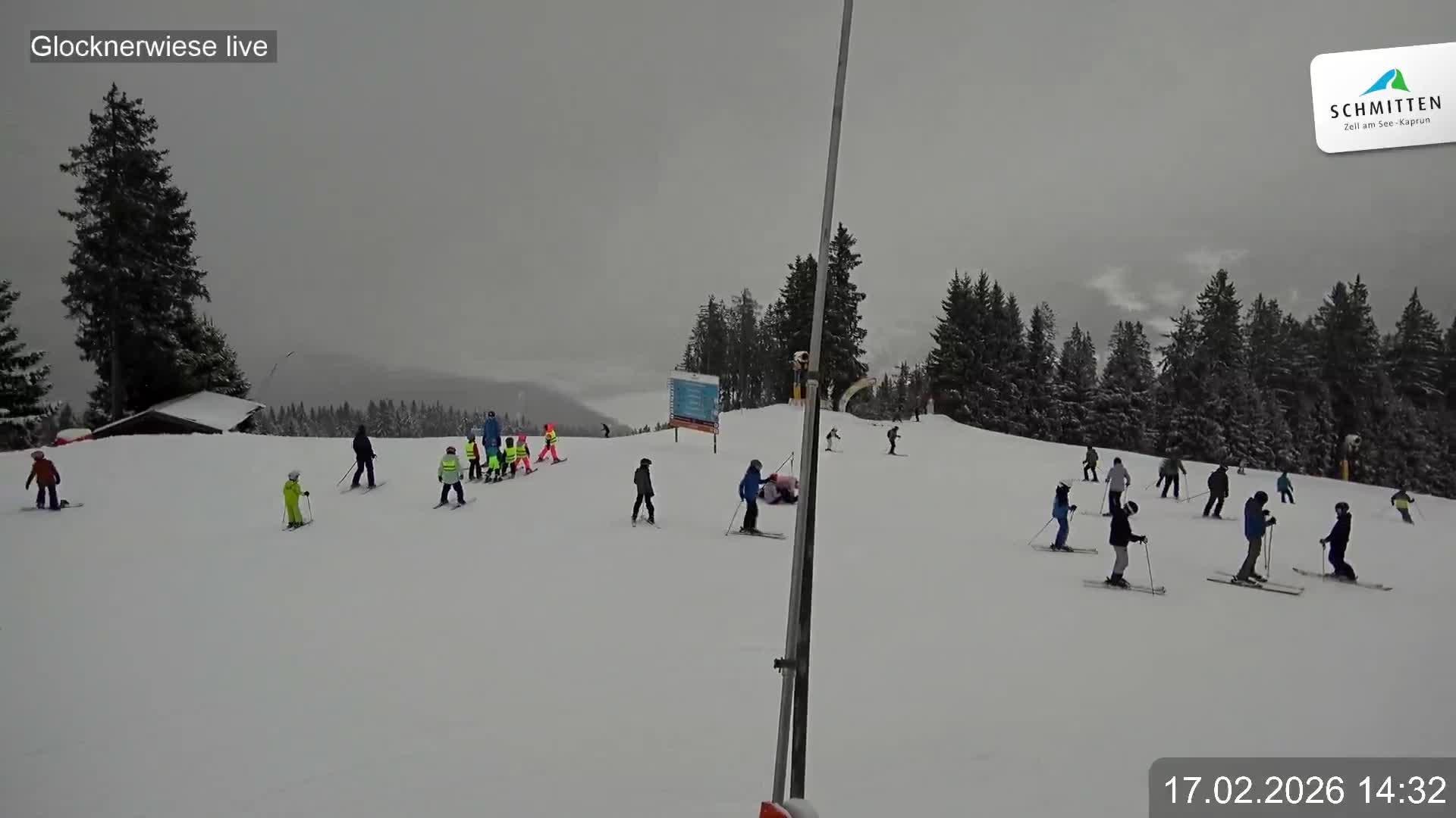 Archiv Foto Webcam Schmittenhöhe: Blick auf die Glocknerwiese