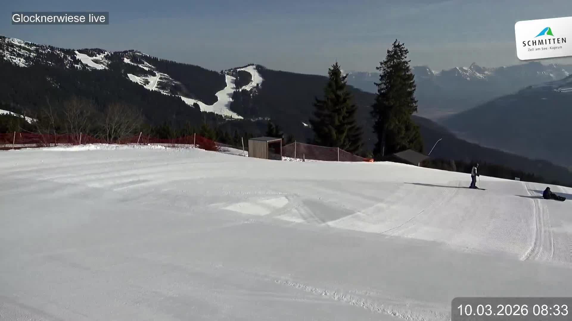 Archiv Foto Webcam Schmittenhöhe: Blick auf die Glocknerwiese