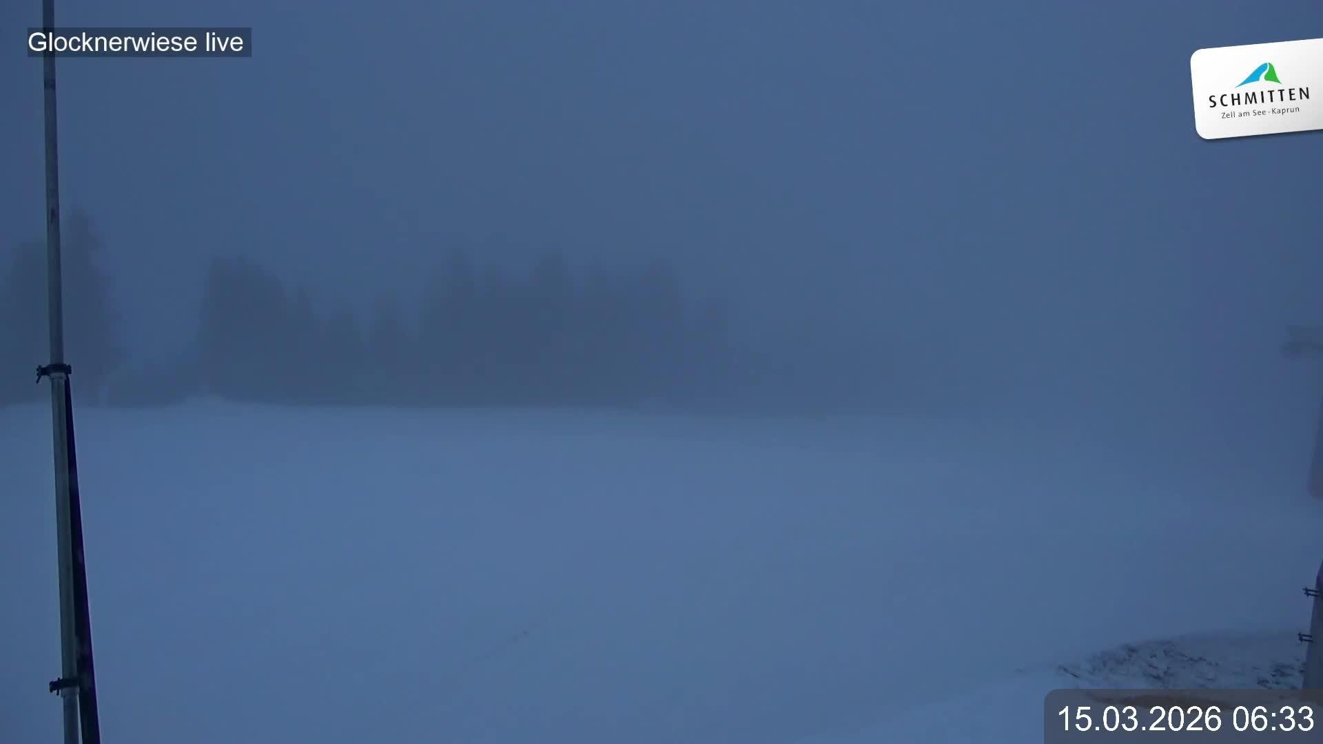 Archiv Foto Webcam Schmittenhöhe: Blick auf die Glocknerwiese