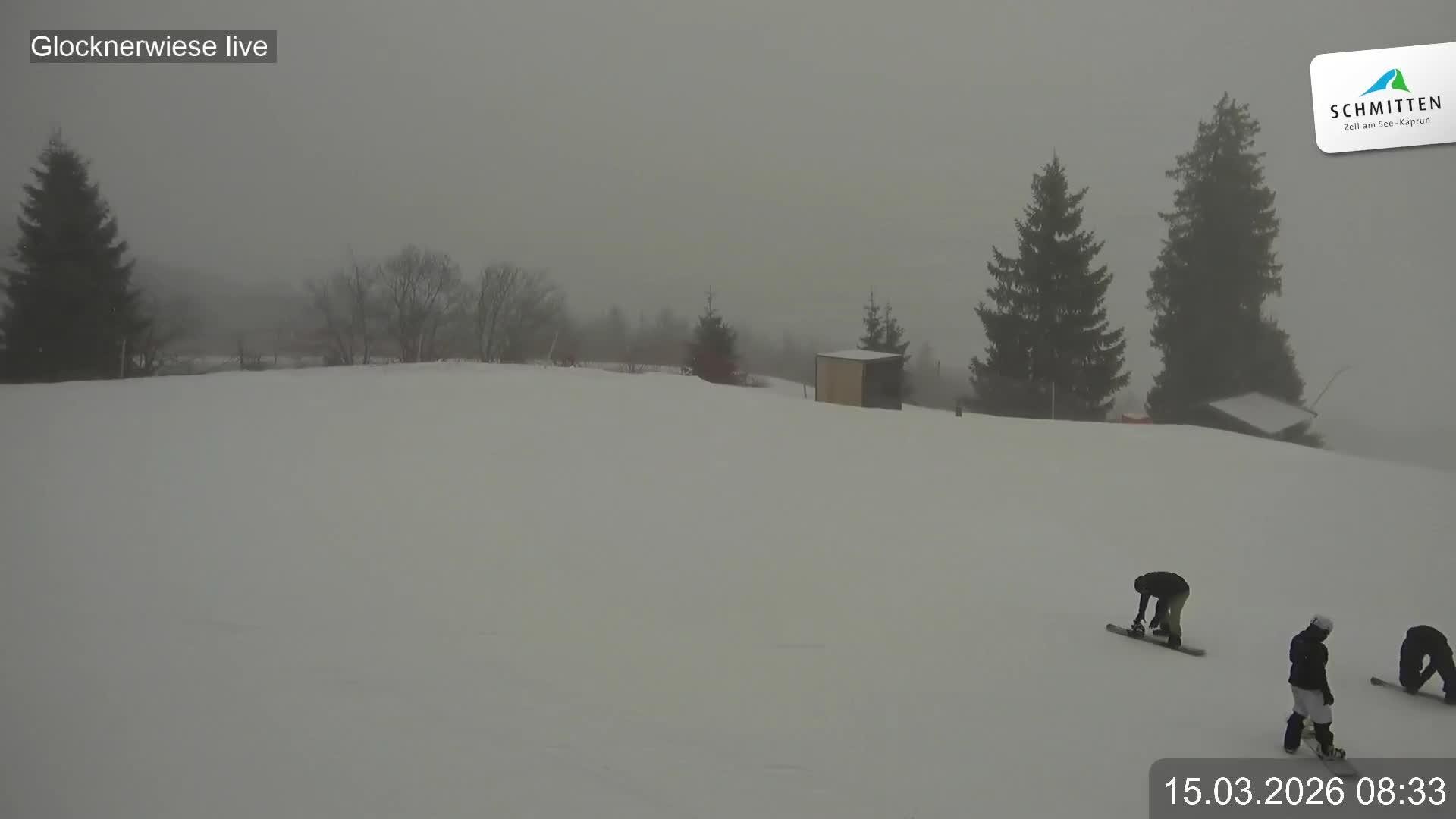 Archiv Foto Webcam Schmittenhöhe: Blick auf die Glocknerwiese