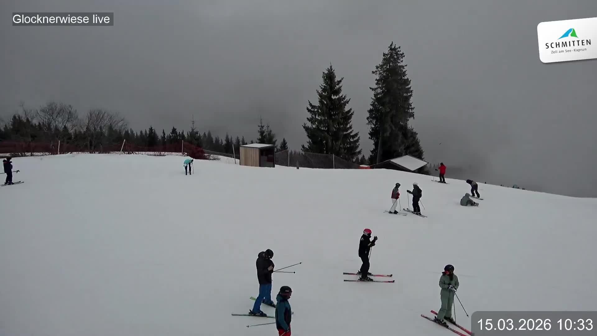 Archiv Foto Webcam Schmittenhöhe: Blick auf die Glocknerwiese