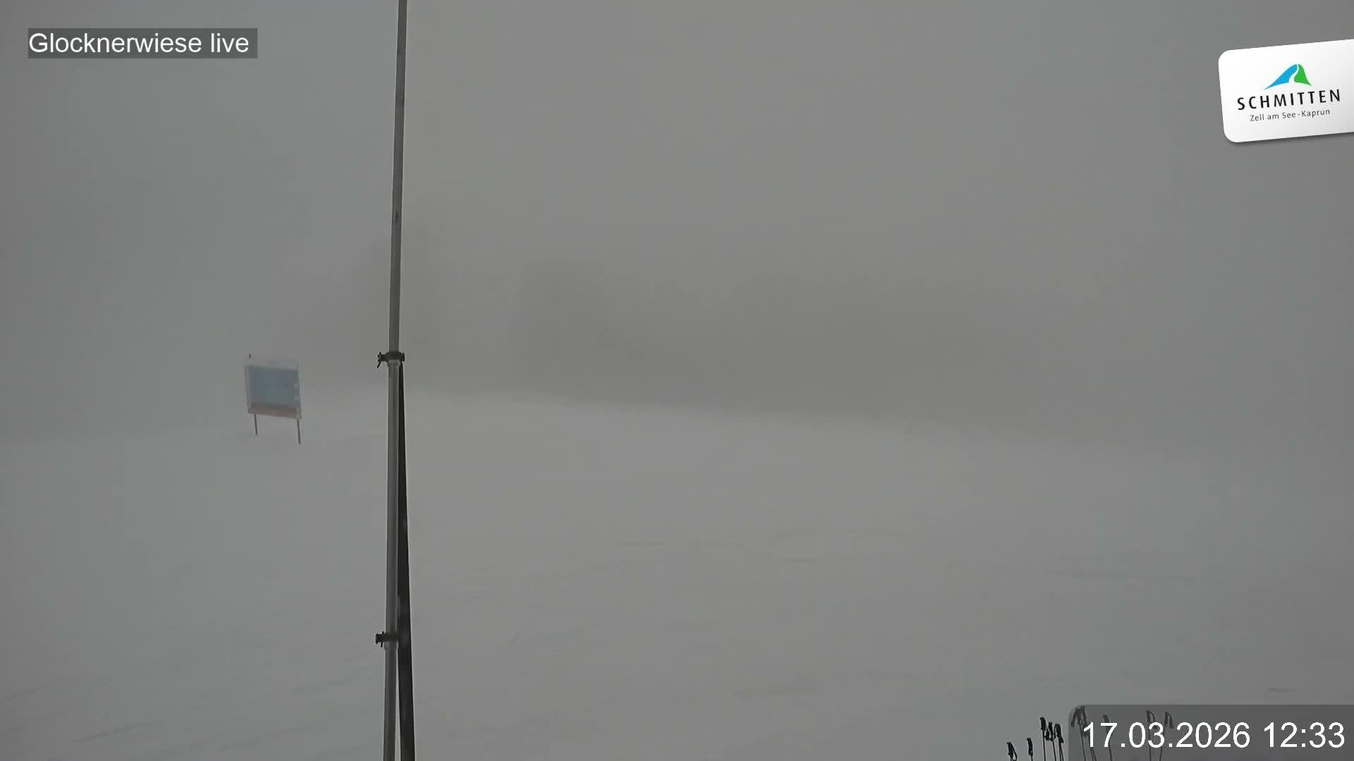 Archiv Foto Webcam Schmittenhöhe: Blick auf die Glocknerwiese