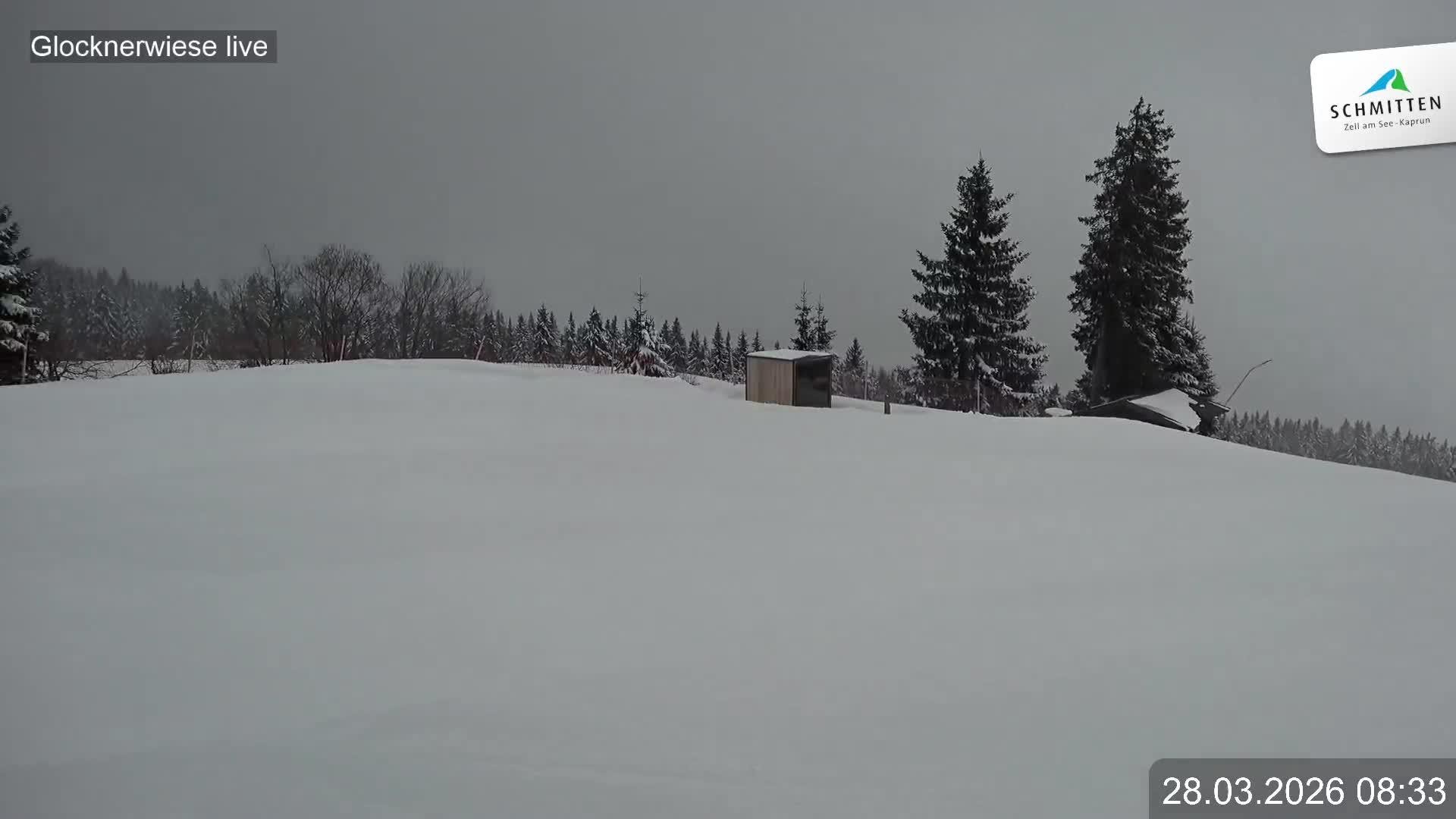 Archiv Foto Webcam Schmittenhöhe: Blick auf die Glocknerwiese
