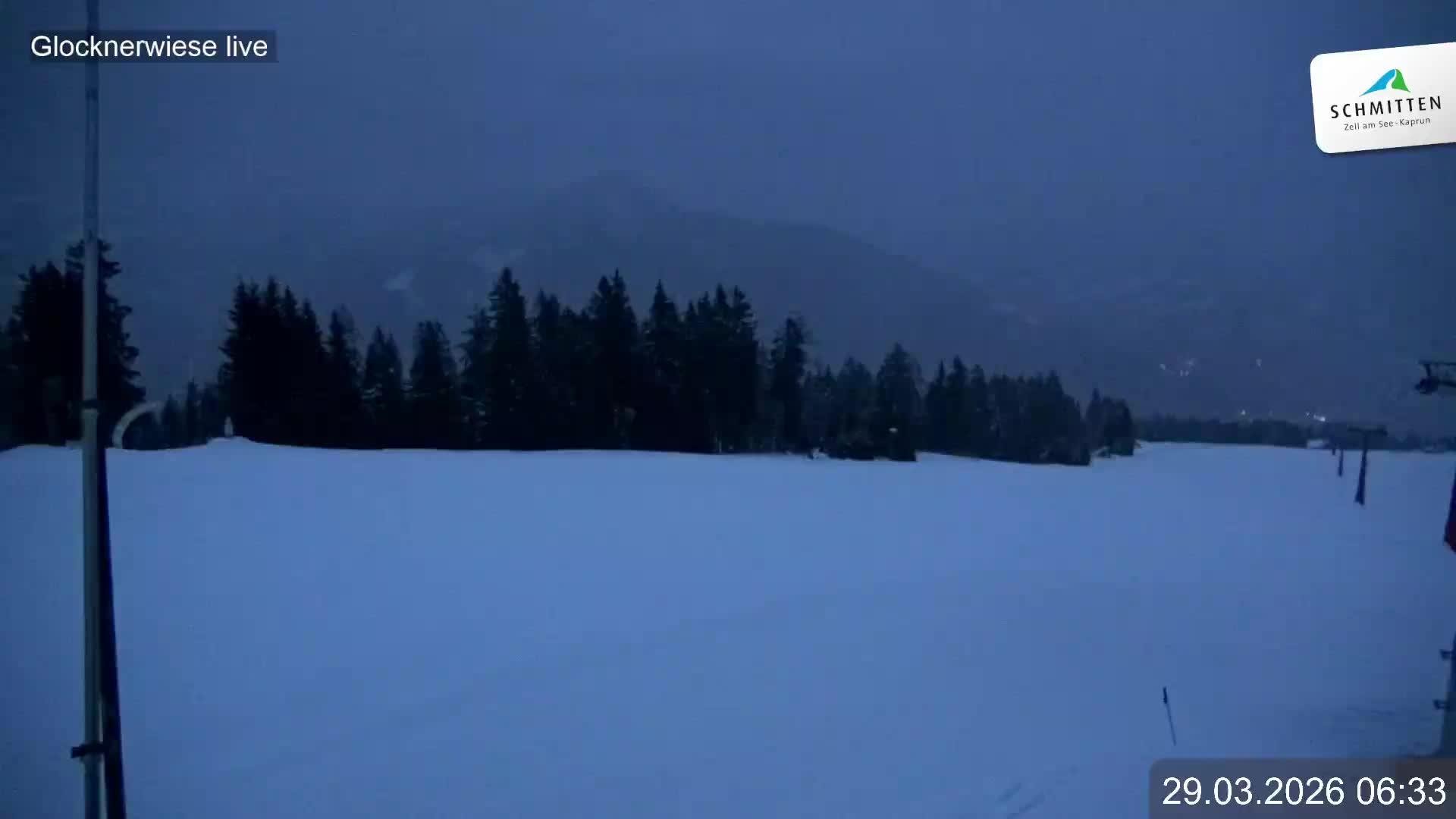 Archiv Foto Webcam Schmittenhöhe: Blick auf die Glocknerwiese