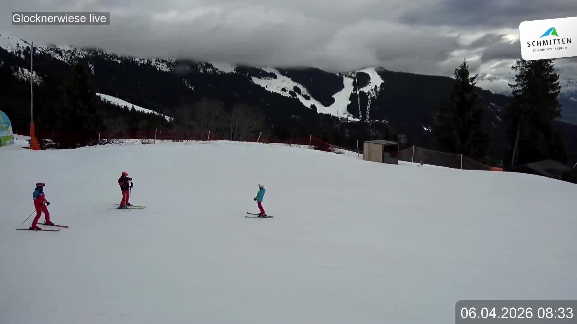 Archiv Foto Webcam Schmittenhöhe: Blick auf die Glocknerwiese