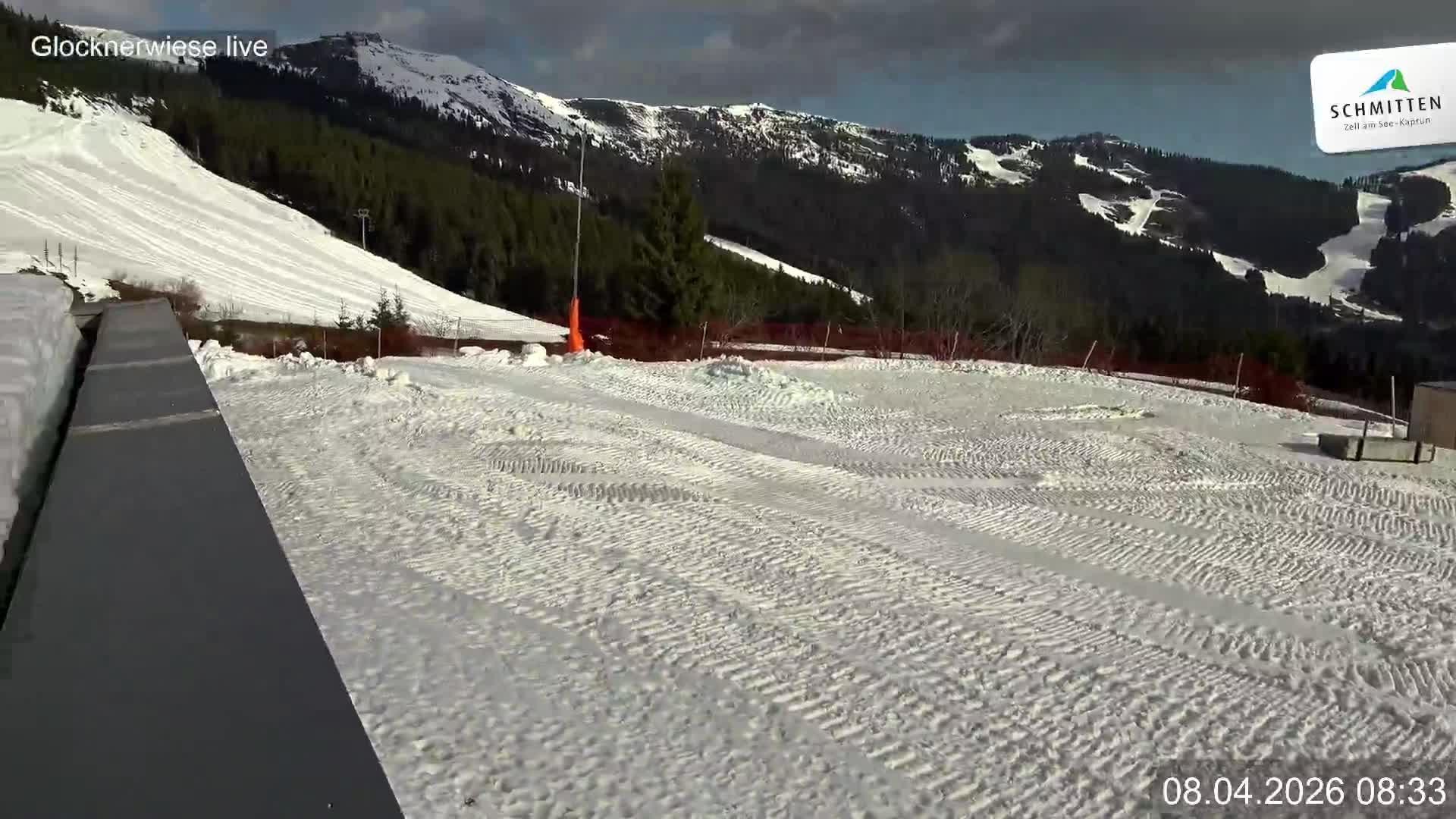 Archiv Foto Webcam Schmittenhöhe: Blick auf die Glocknerwiese