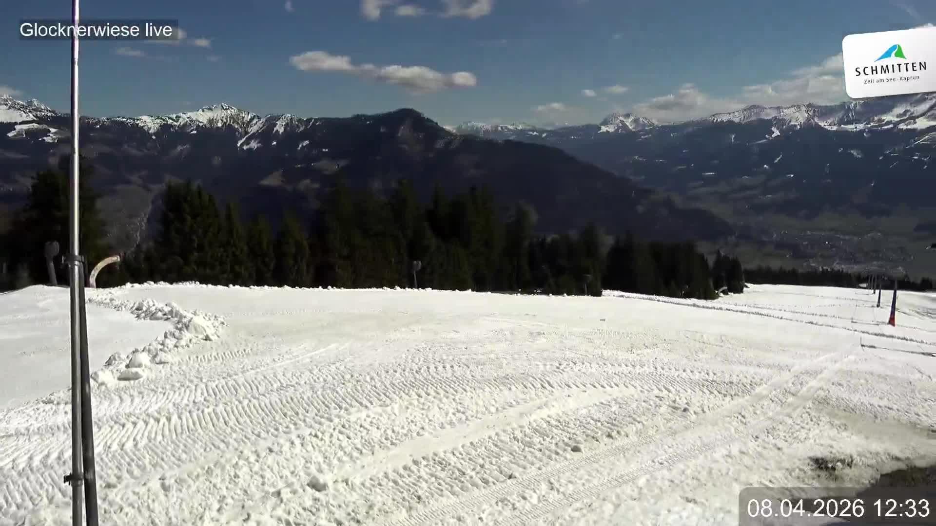Archiv Foto Webcam Schmittenhöhe: Blick auf die Glocknerwiese