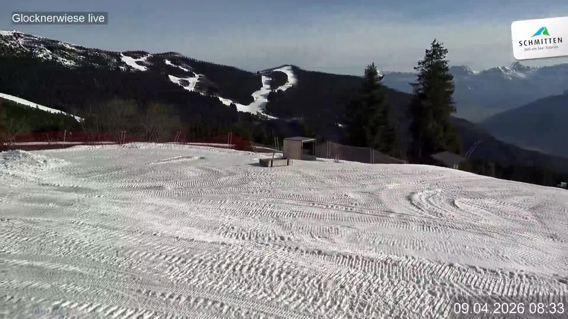 Archiv Foto Webcam Schmittenhöhe: Blick auf die Glocknerwiese
