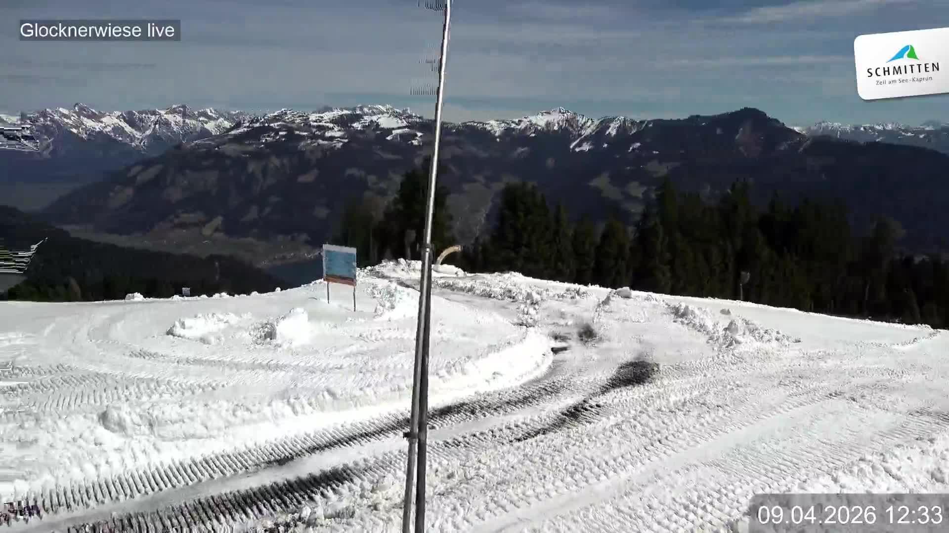 Archiv Foto Webcam Schmittenhöhe: Blick auf die Glocknerwiese