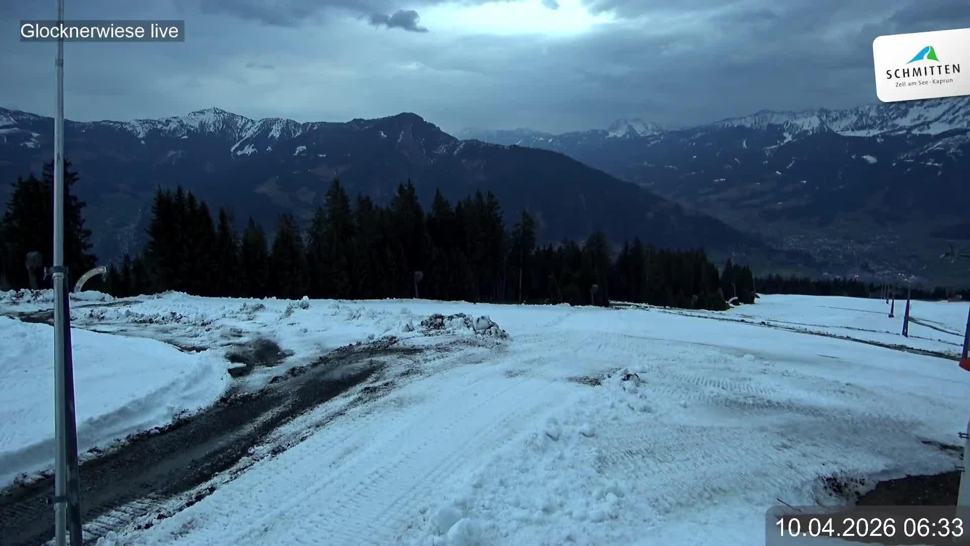 Archiv Foto Webcam Schmittenhöhe: Blick auf die Glocknerwiese
