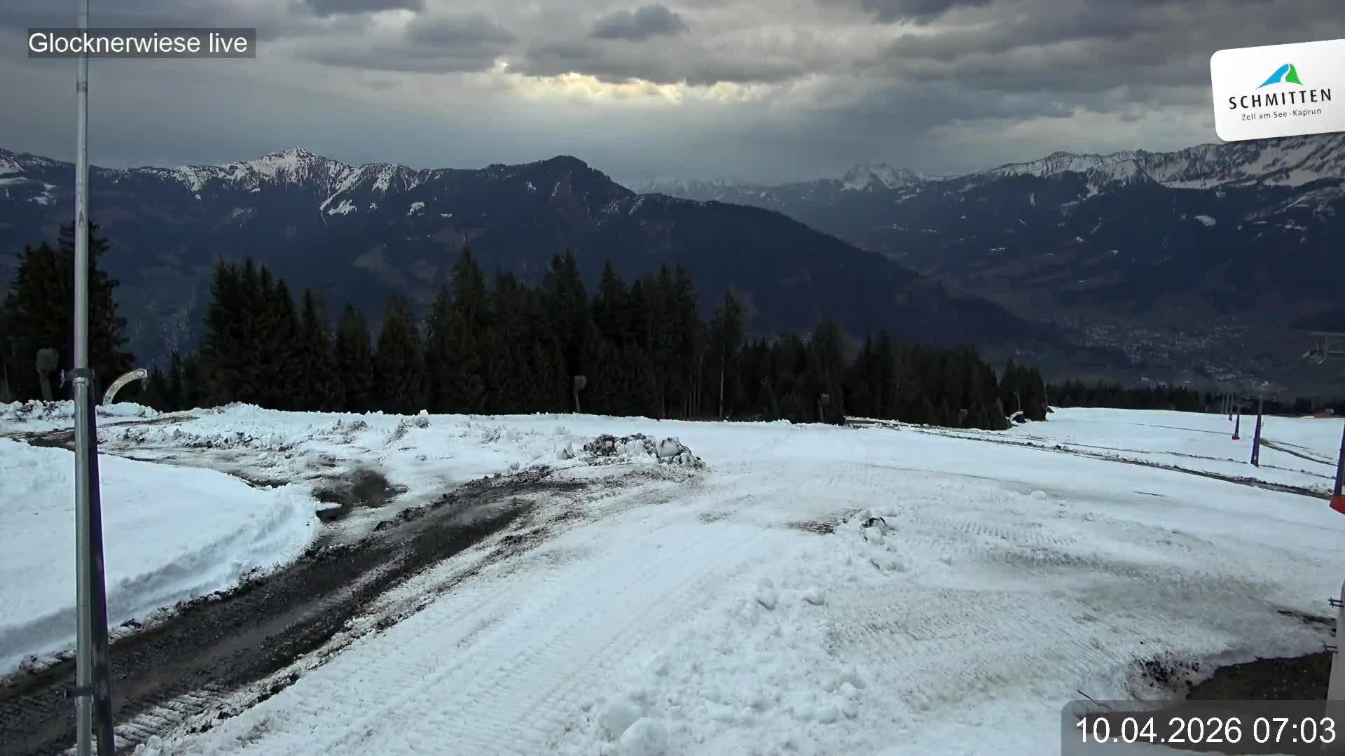 Archiv Foto Webcam Schmittenhöhe: Blick auf die Glocknerwiese