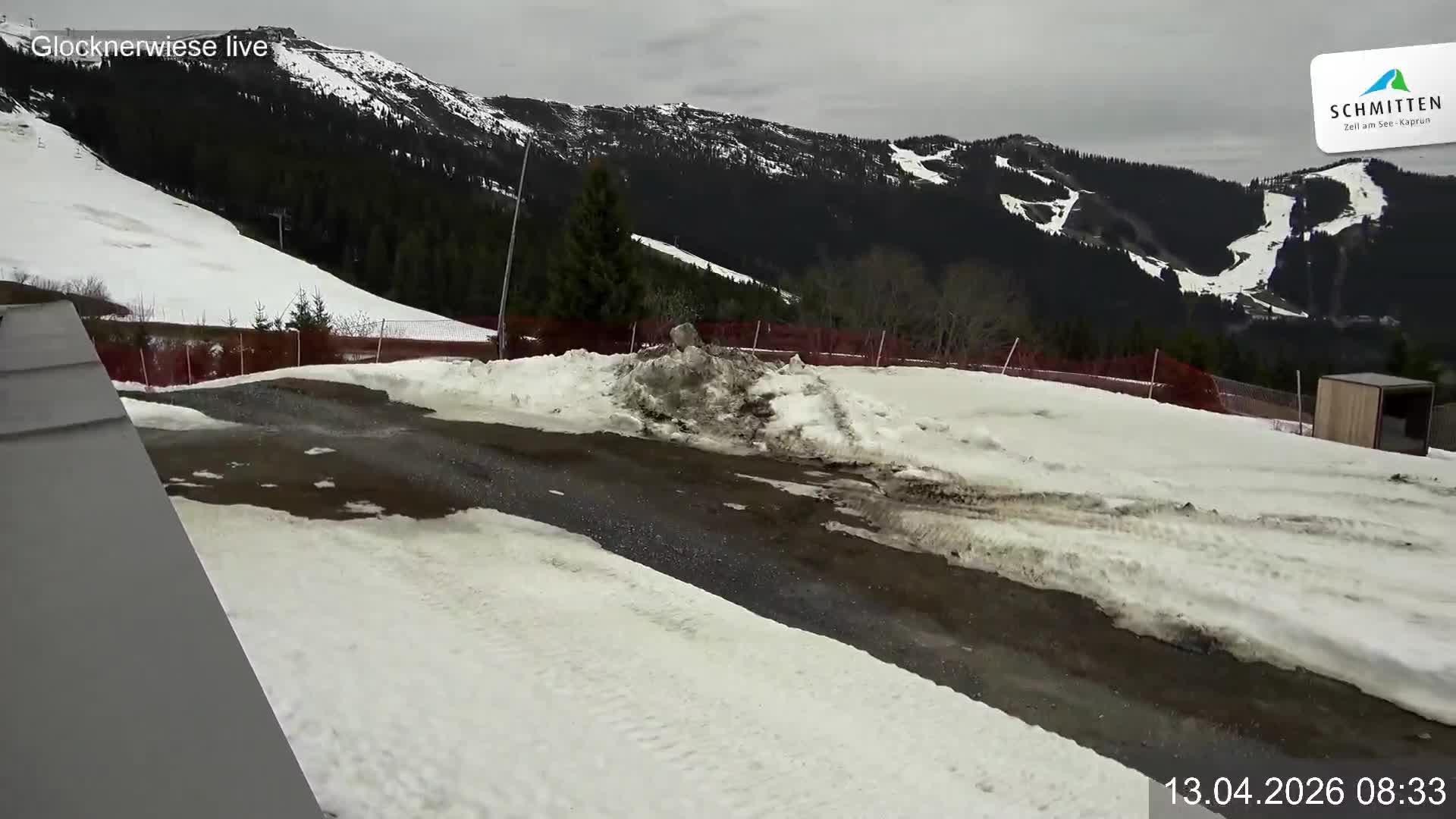 Archiv Foto Webcam Schmittenhöhe: Blick auf die Glocknerwiese