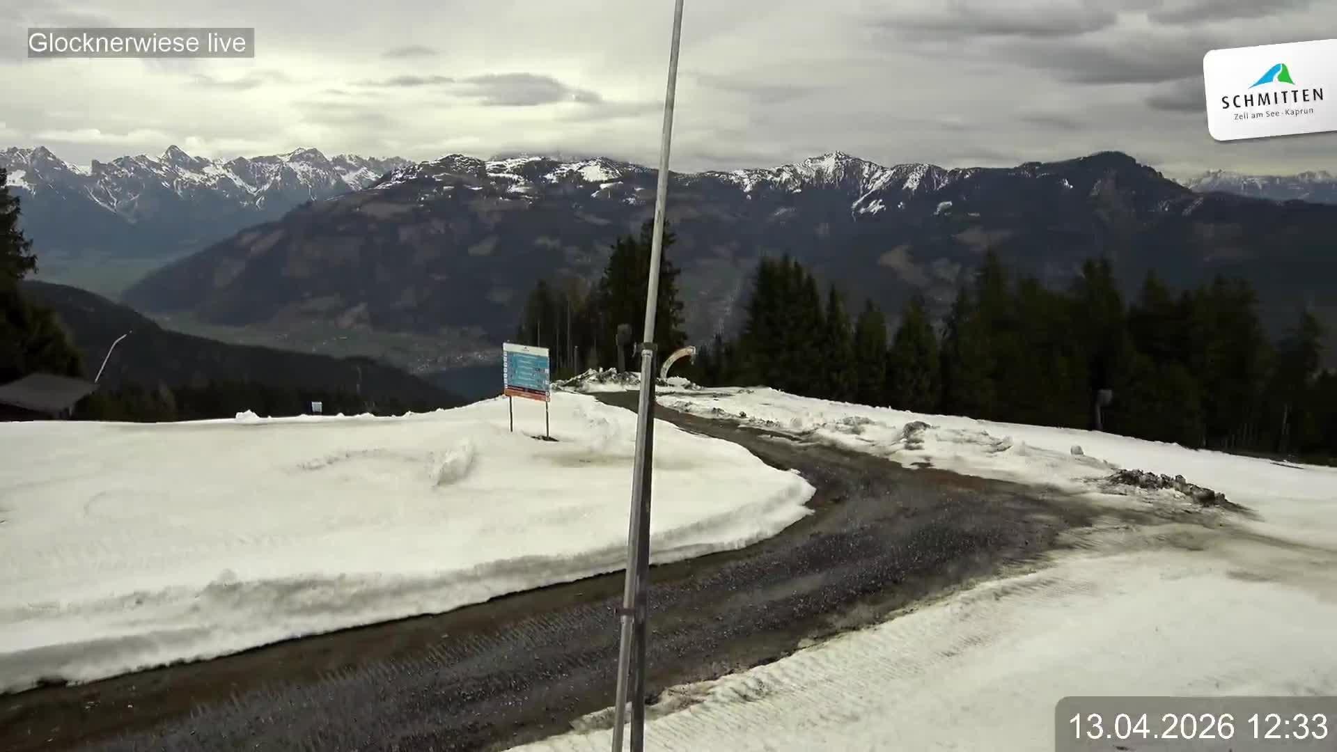 Archiv Foto Webcam Schmittenhöhe: Blick auf die Glocknerwiese