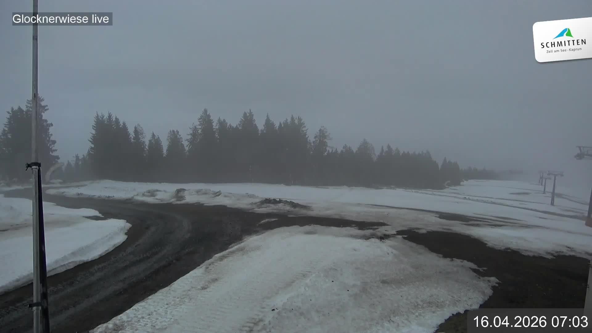 Archiv Foto Webcam Schmittenhöhe: Blick auf die Glocknerwiese