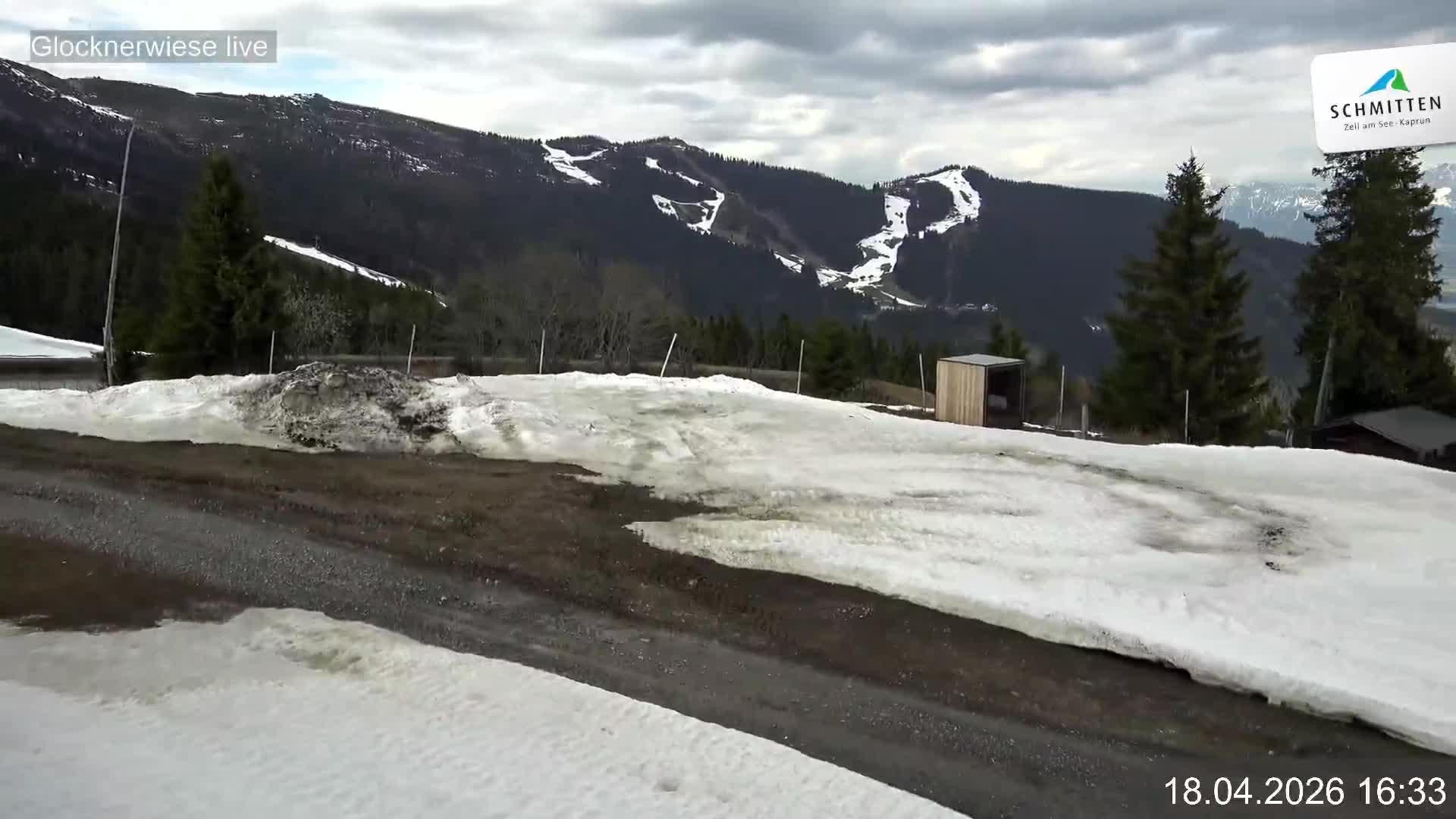 Archiv Foto Webcam Schmittenhöhe: Blick auf die Glocknerwiese
