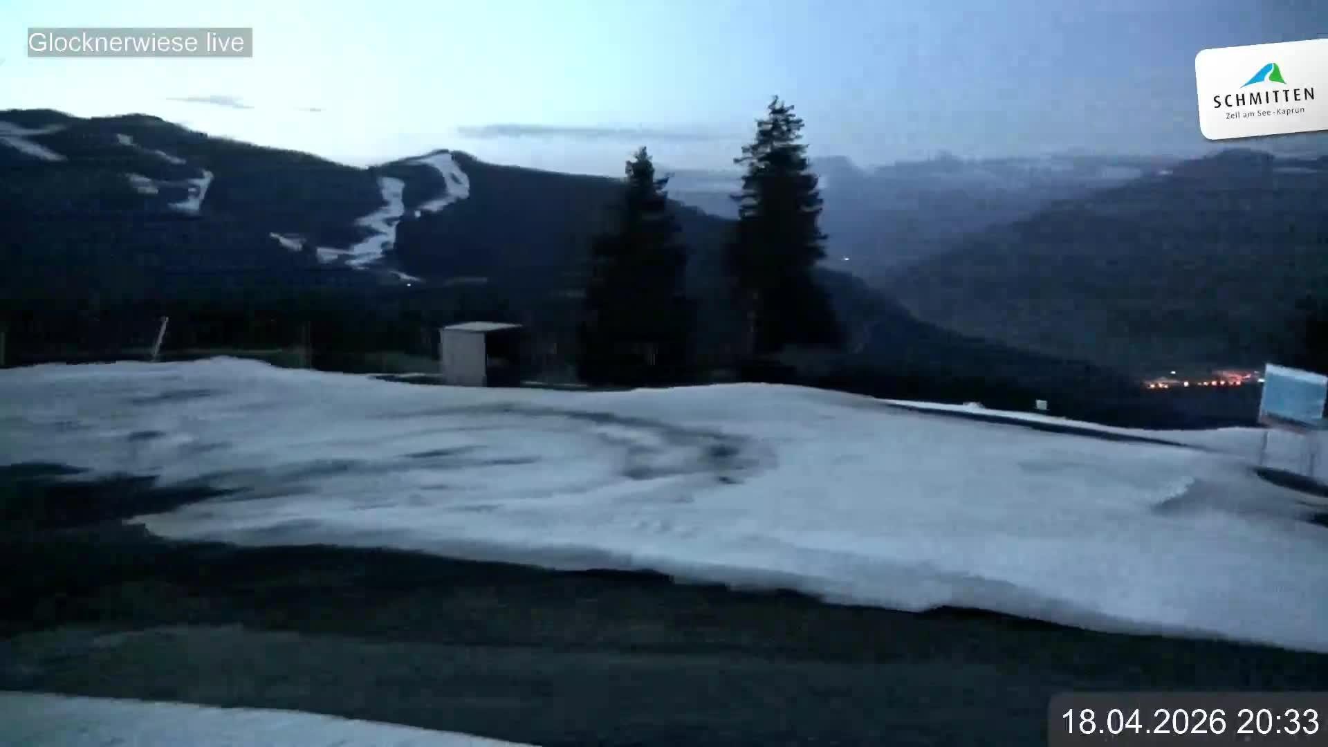 Archiv Foto Webcam Schmittenhöhe: Blick auf die Glocknerwiese