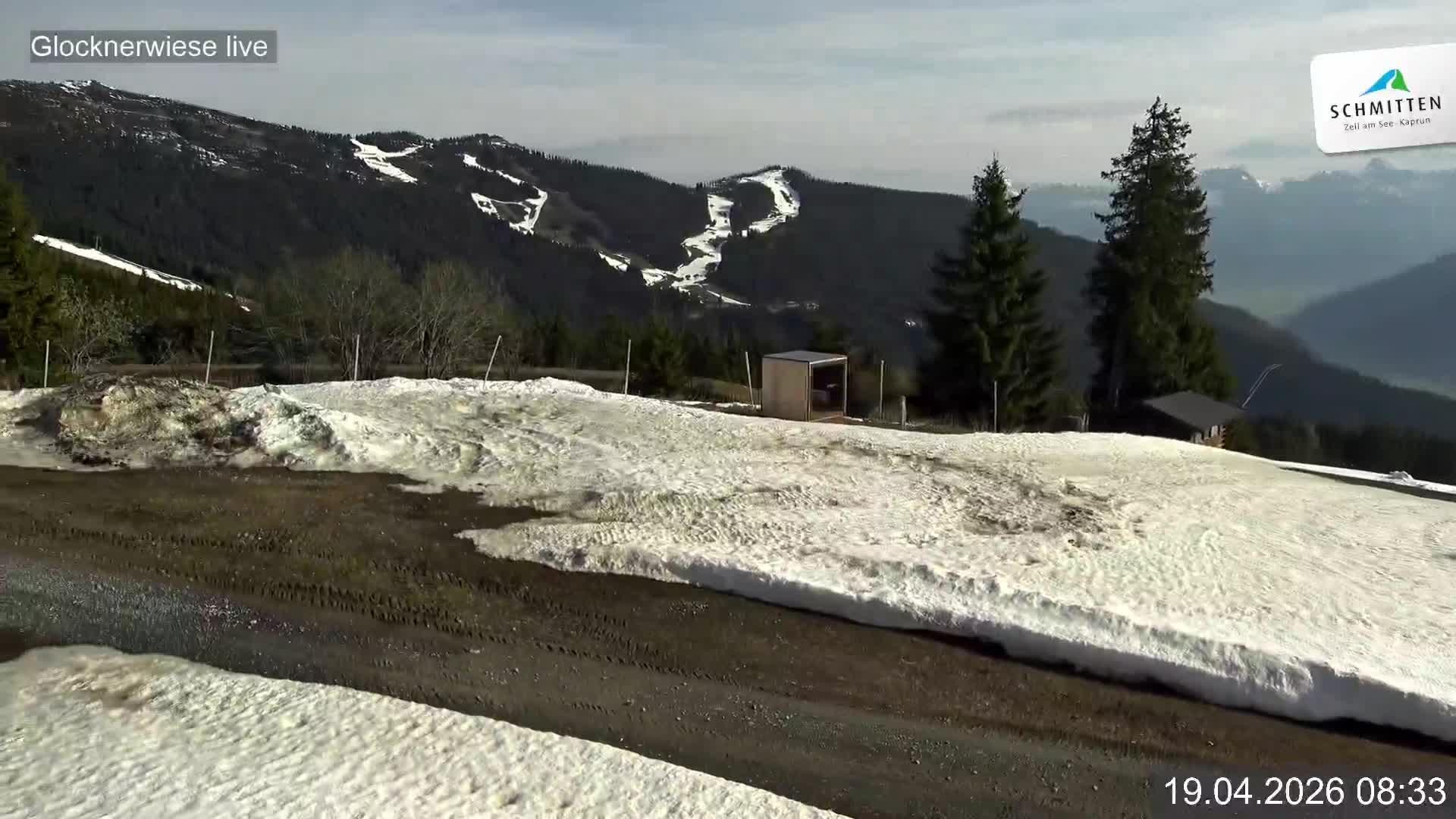 Archiv Foto Webcam Schmittenhöhe: Blick auf die Glocknerwiese