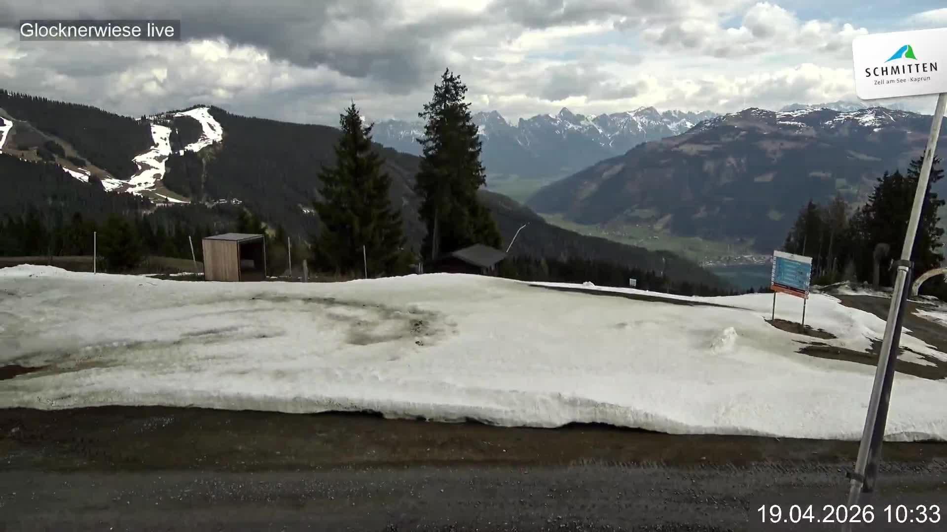 Archiv Foto Webcam Schmittenhöhe: Blick auf die Glocknerwiese