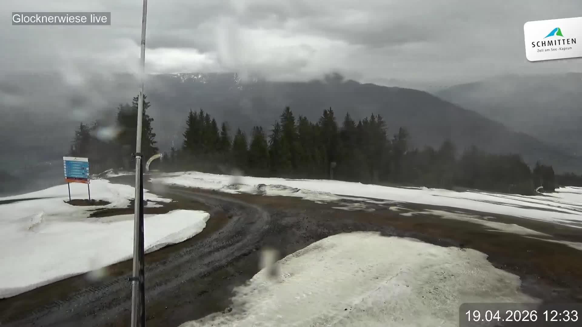 Archiv Foto Webcam Schmittenhöhe: Blick auf die Glocknerwiese