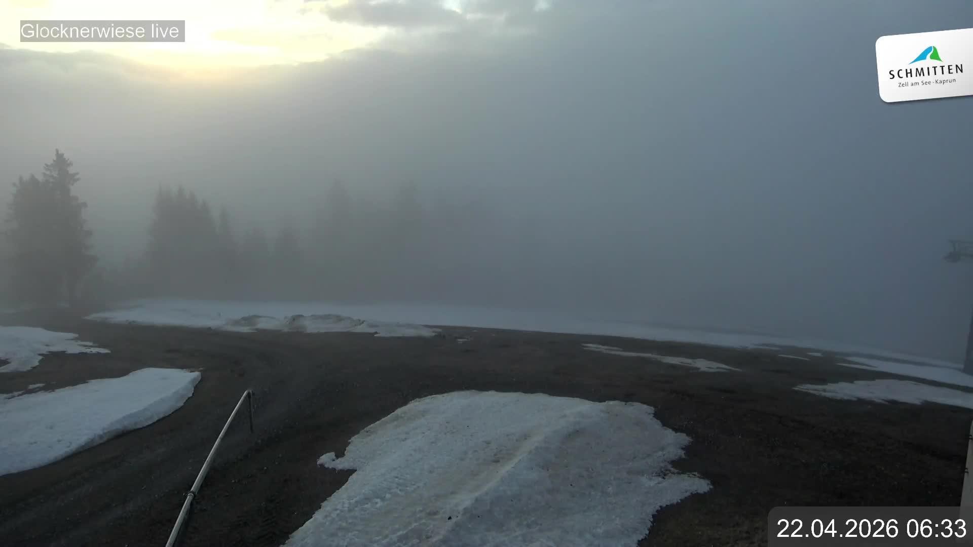 Archiv Foto Webcam Schmittenhöhe: Blick auf die Glocknerwiese