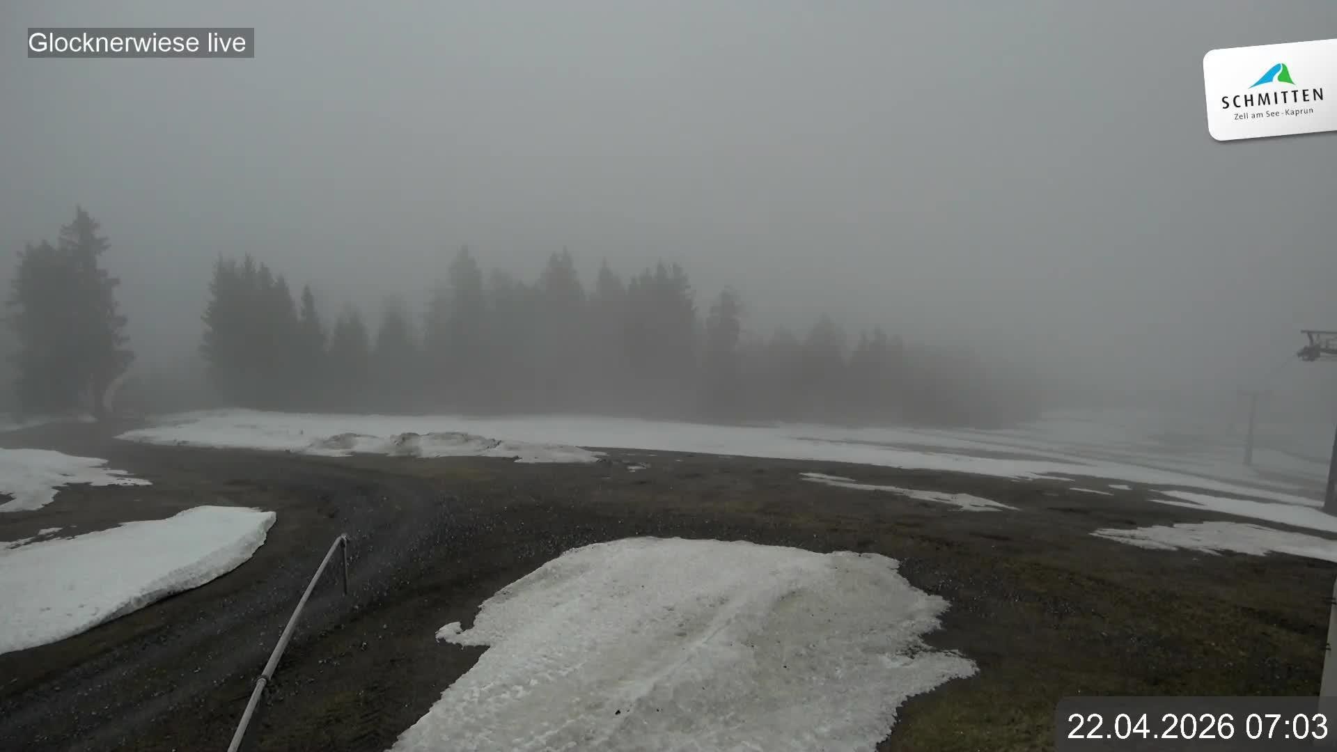 Archiv Foto Webcam Schmittenhöhe: Blick auf die Glocknerwiese