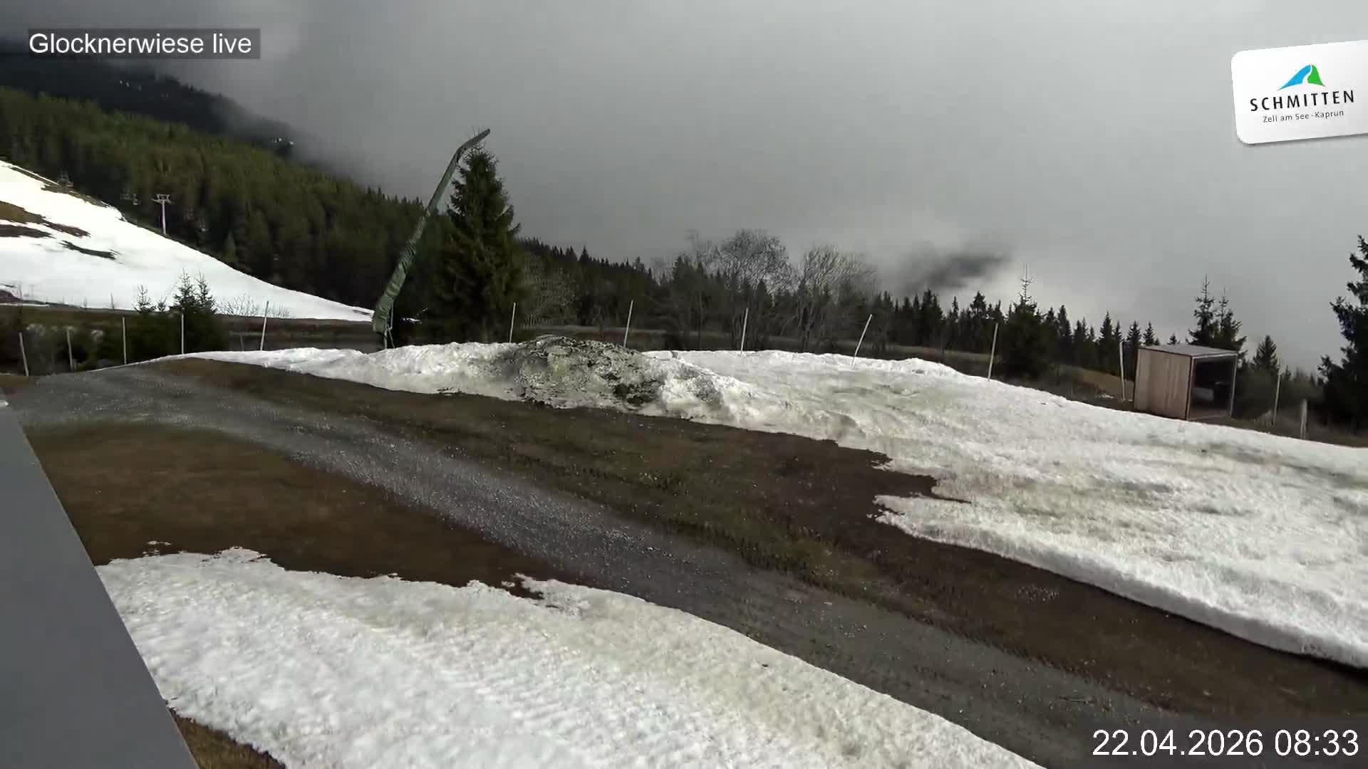 Archiv Foto Webcam Schmittenhöhe: Blick auf die Glocknerwiese